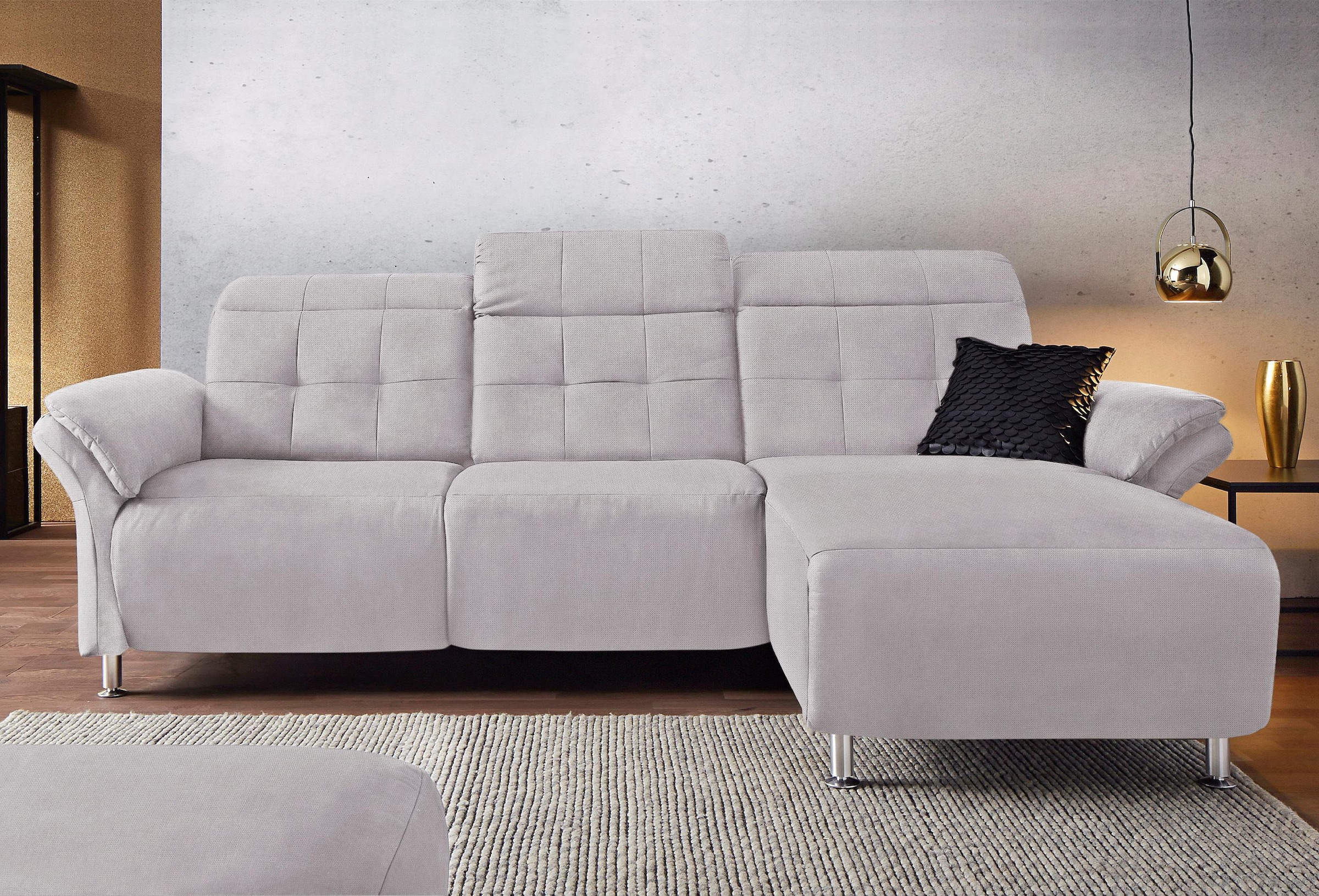 Home affaire Ecksofa »Manhattan L-Form« 2 Sitze mit elektrischer Relaxfunkt günstig online kaufen