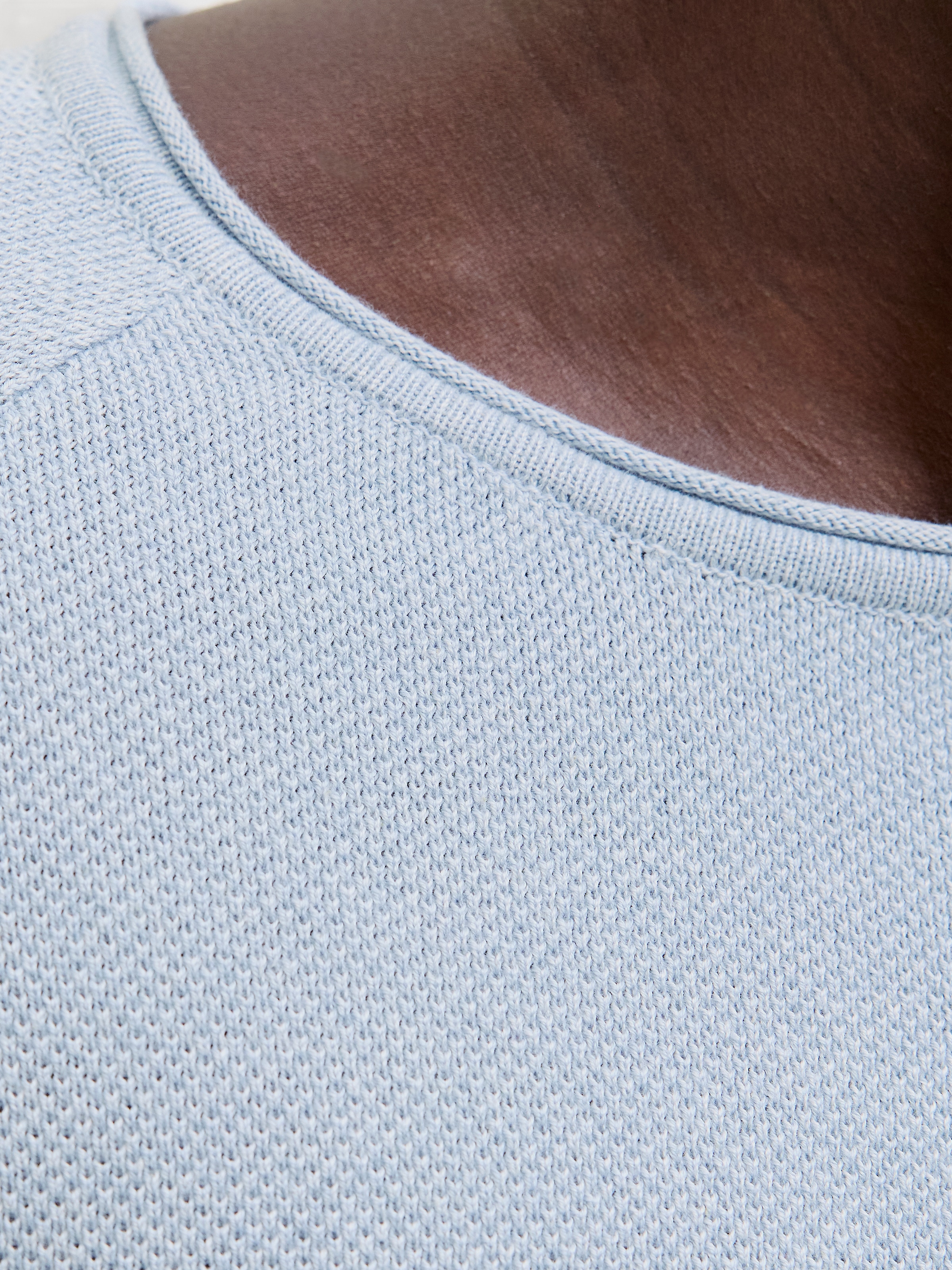 Jack & Jones Rundhalspullover »JJEHILL KNIT CREW NECK NOOS« Baumwolle, regular fit