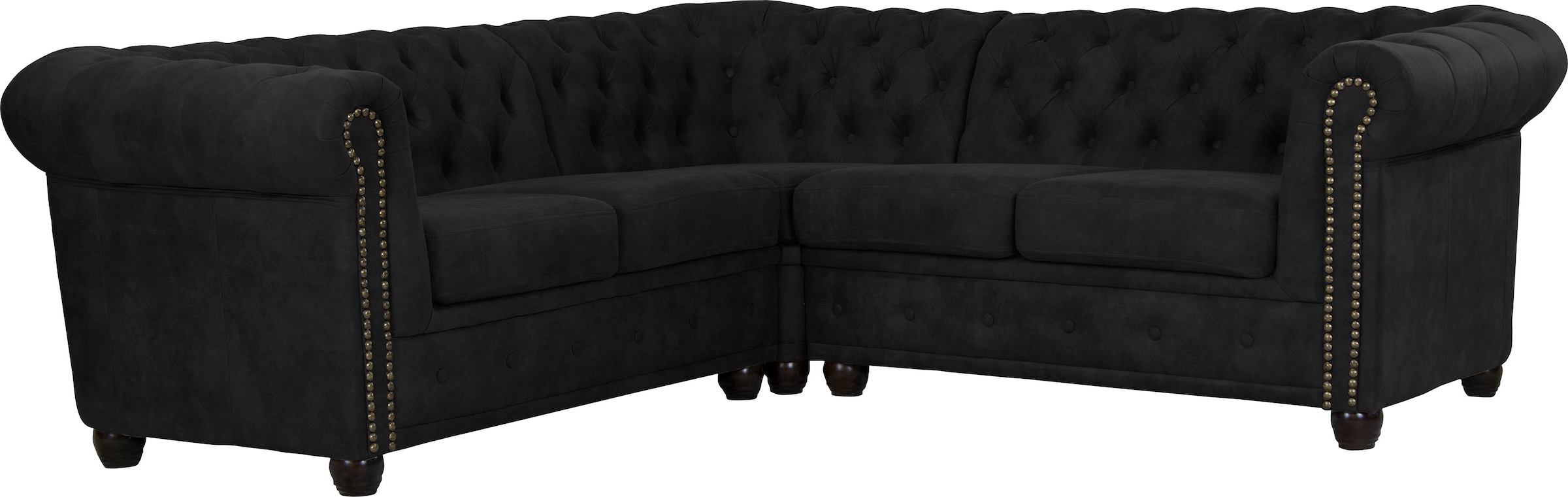 Home affaire Chesterfield-Sofa "Rysum L-Form", Chesterfield-Optik, gleichsc günstig online kaufen