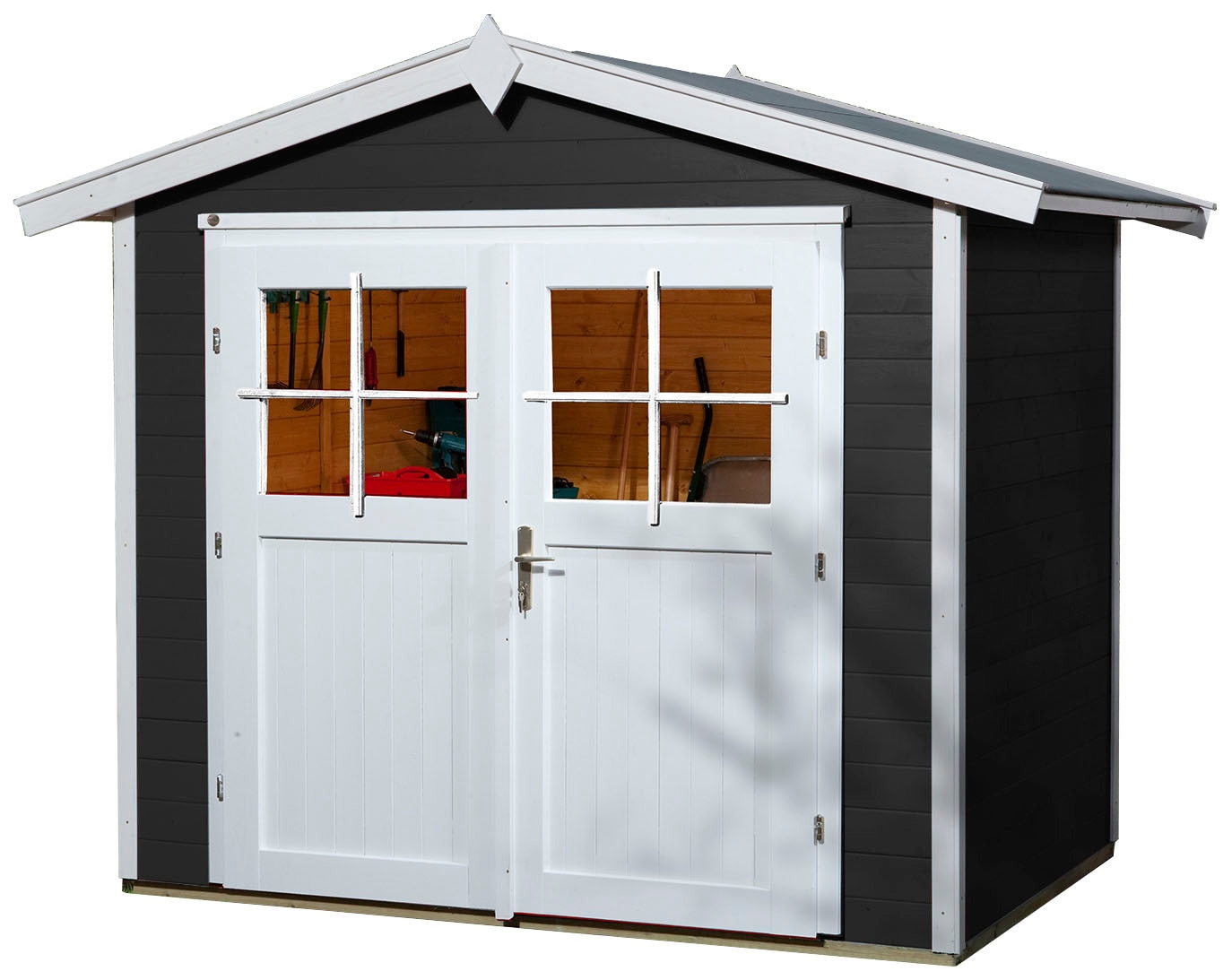 weka Gartenhaus, stabile Blockbohlenbauweise, 21 mm Wandstärke