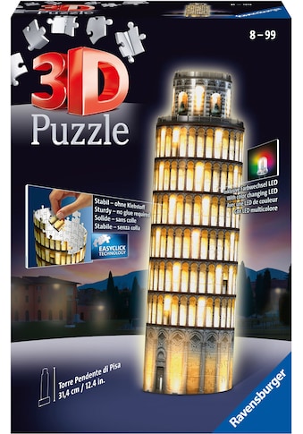 Ravensburger 3D-Puzzle »Schiefer Turm von Pisa bei Nacht«, mit Farbwechsel LEDs; Made... kaufen