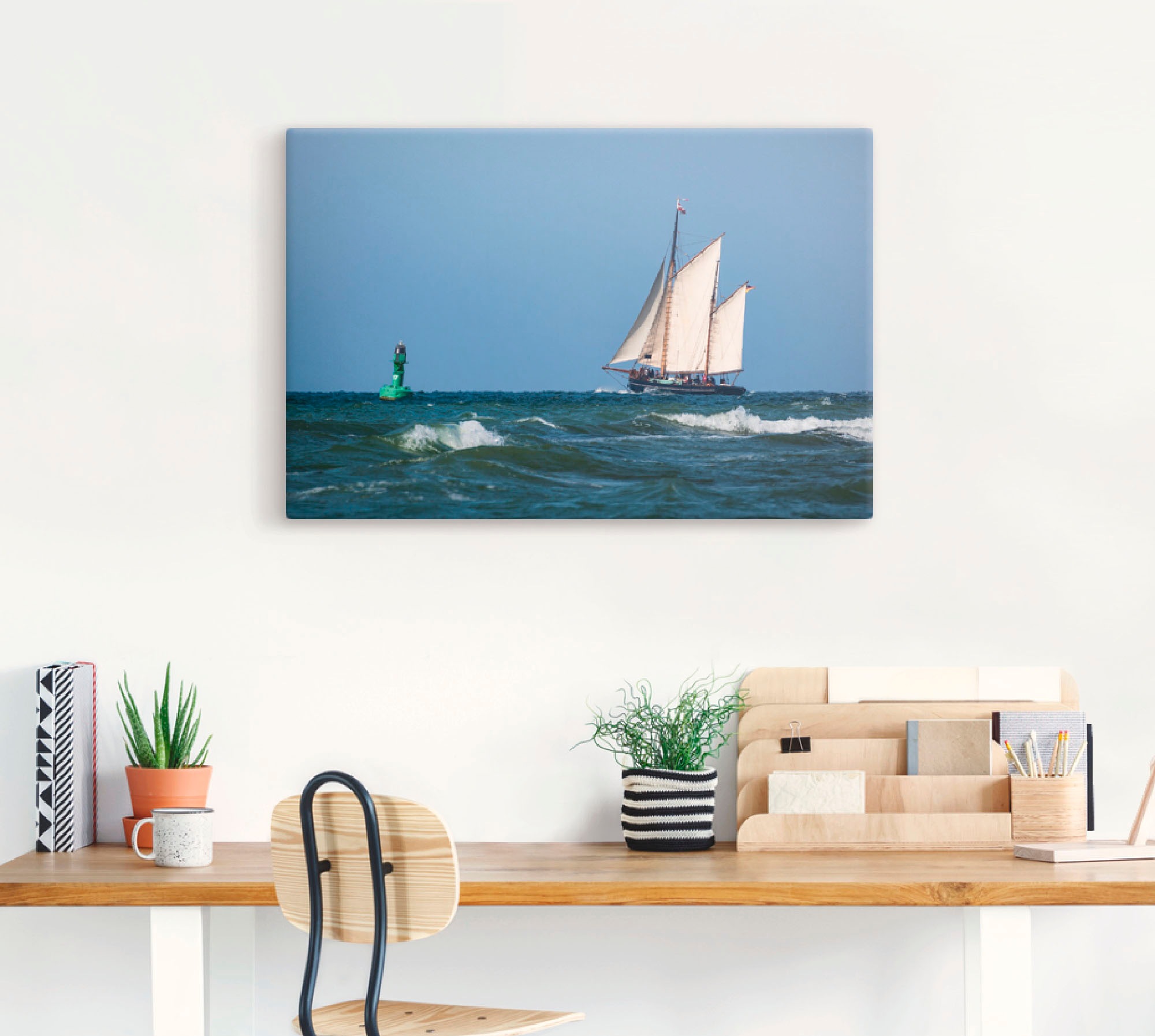 Artland Leinwandbild »Segelschiff auf der Ostsee«, Boote & Schiffe, (1 St.), auf Keilrahmen gespannt