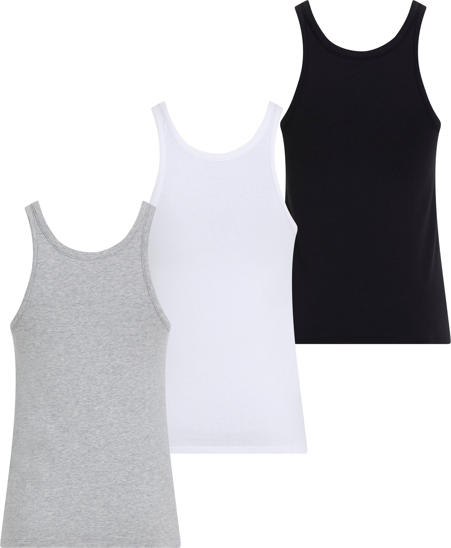 Calvin Klein Underwear Tanktop »SCOOP NECK COTTON TANK 3PK«, (Packung, 3 tlg., 3er-Pack), mit Logostickerei