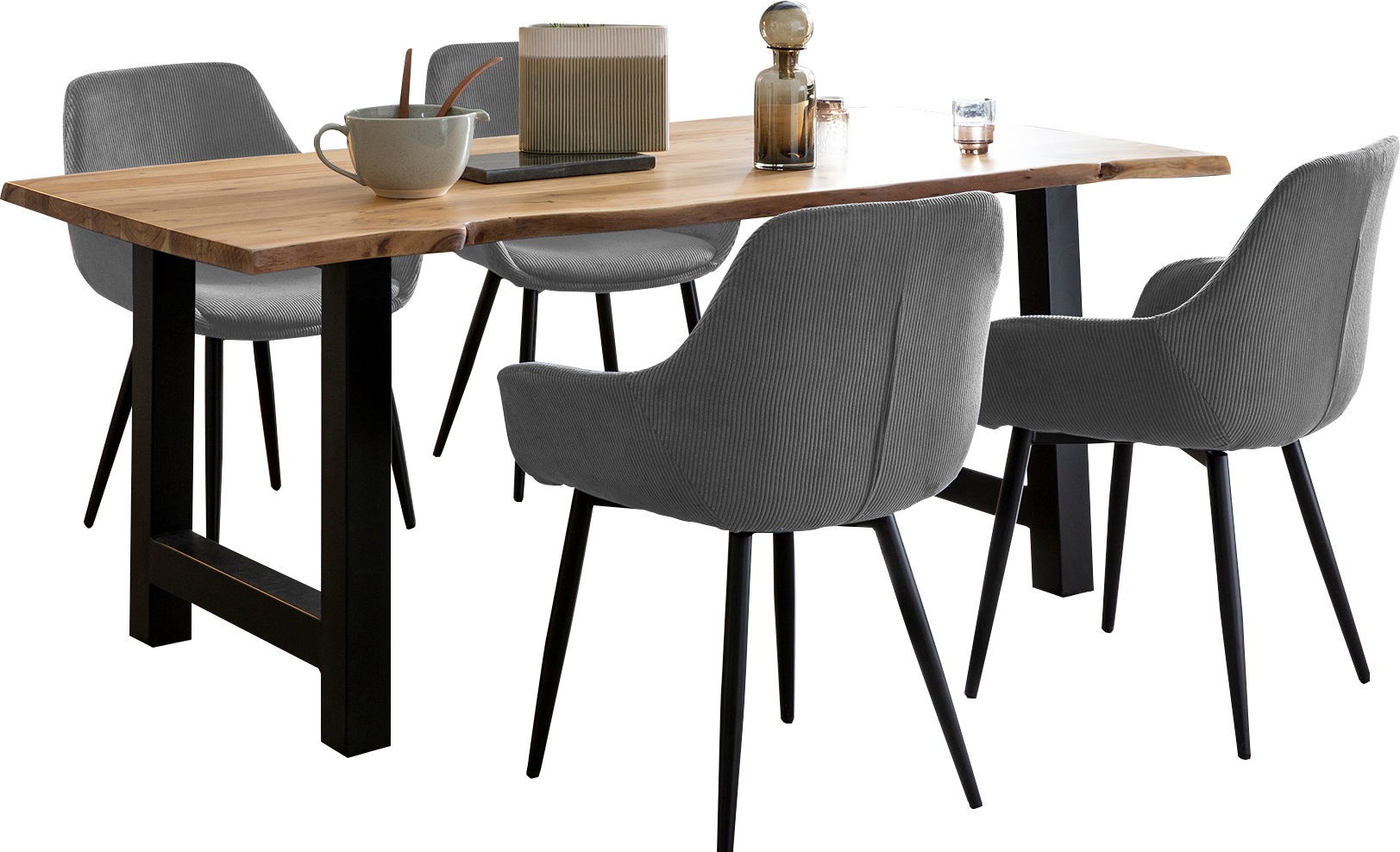 SalesFever Essgruppe, (Set, 5 tlg.), Massivholz geölt und zweifach gewachst