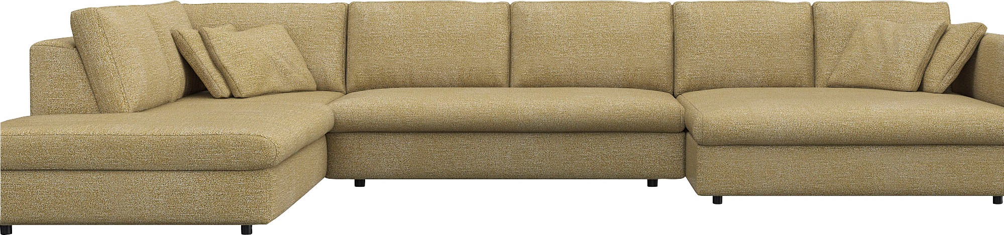 FLEXLUX Wohnlandschaft "Lovane, U-Form, bequem und komfortabel", Weich & an günstig online kaufen