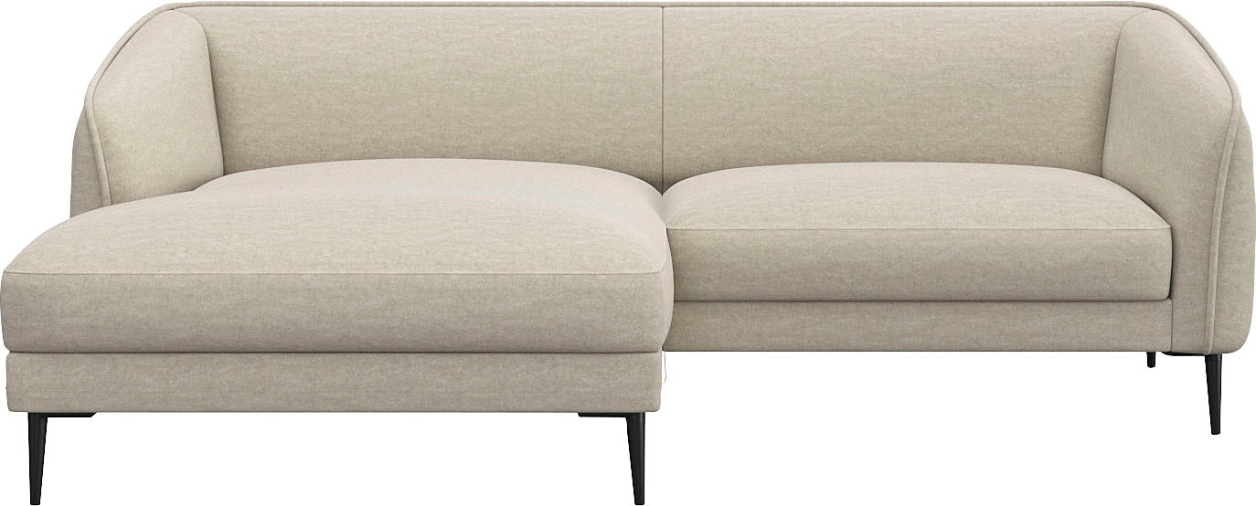 FLEXLUX Ecksofa »Belle Designsofa, bequem durch Kaltschaum im Sitz, OTTOs C günstig online kaufen