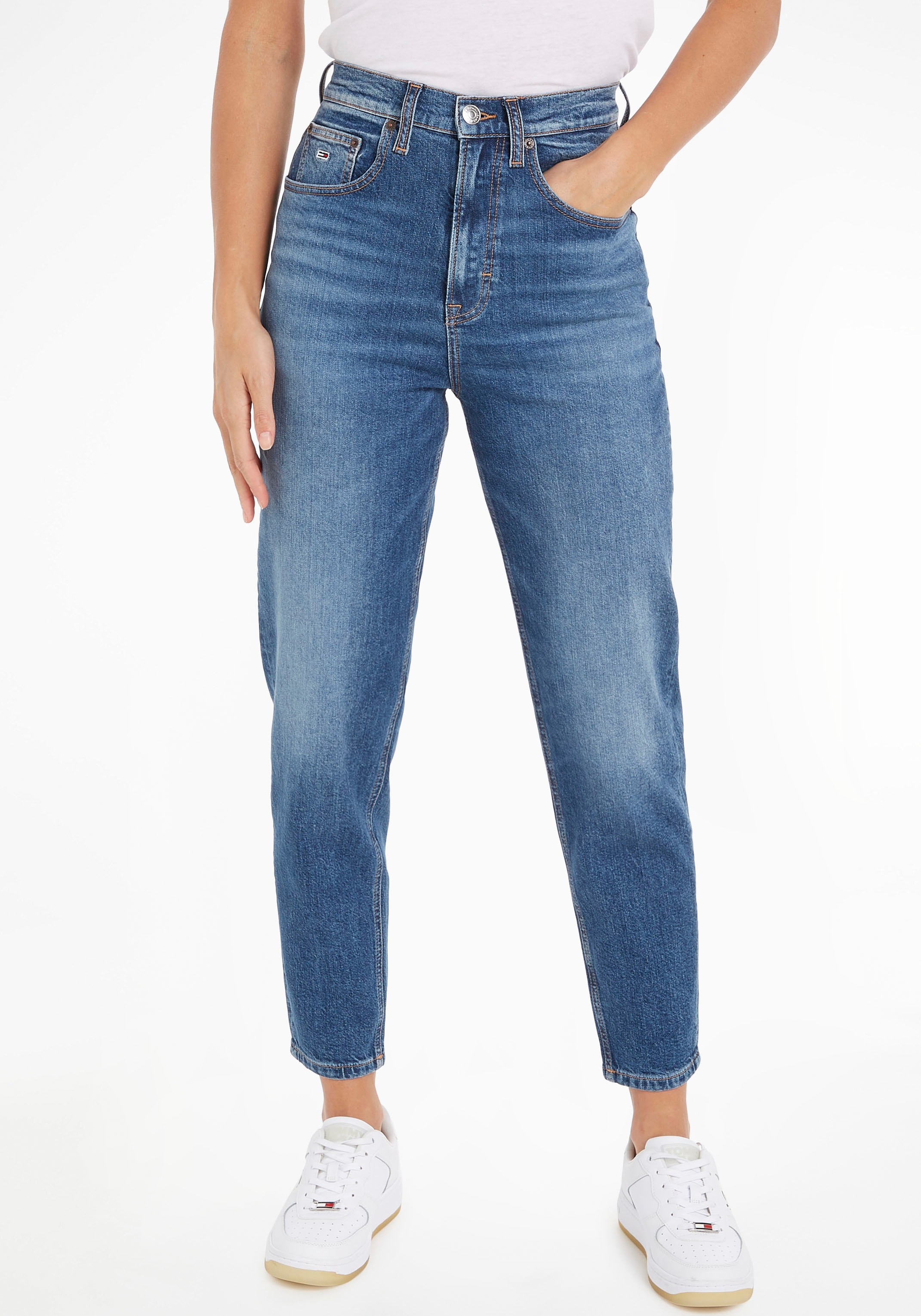 Jeans online Mom-Jeans TPR Labelflags und Logobadge bei mit Tommy UHR JEAN CG5136«, »MOM