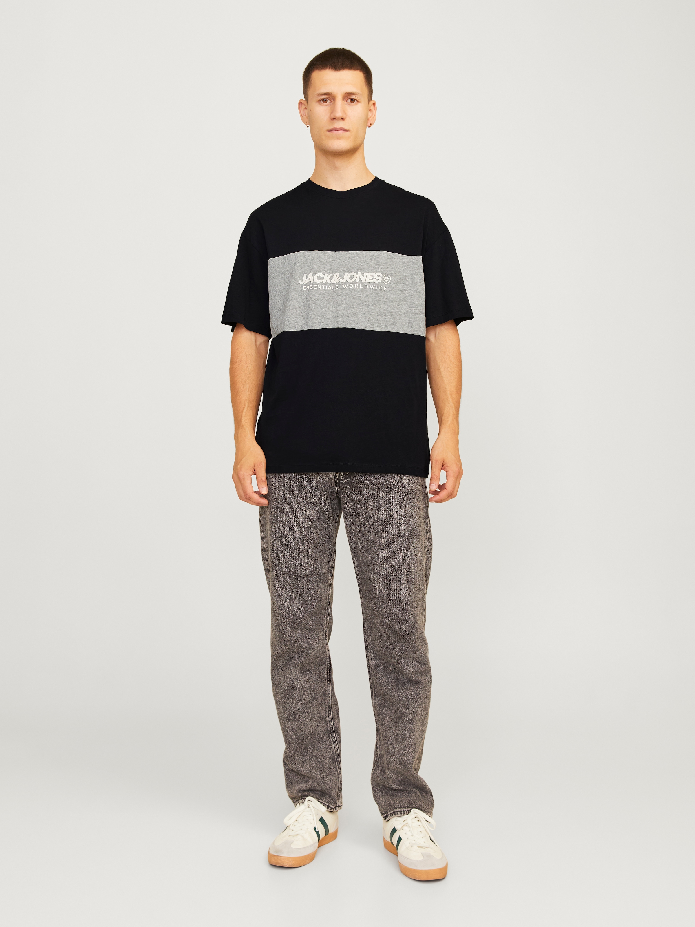 Jack & Jones Rundhalsshirt »JJELEGACY BLOCKING TEE SS O-NECK NOOS«