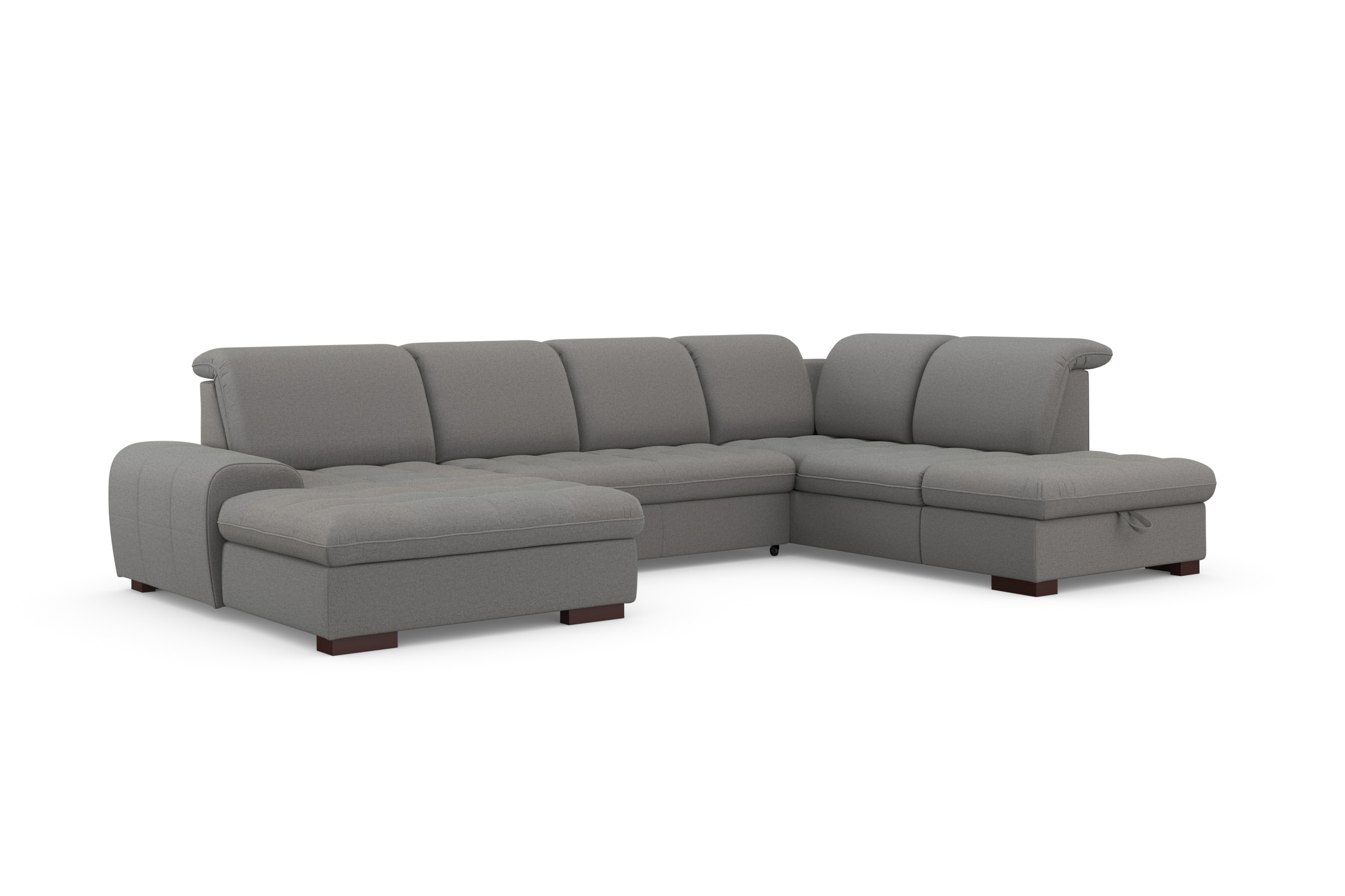 sit&more Wohnlandschaft »Luxor U-Form«, wahlweise mit Bettfunktion, Bettkasten und Kopfteilverstellung