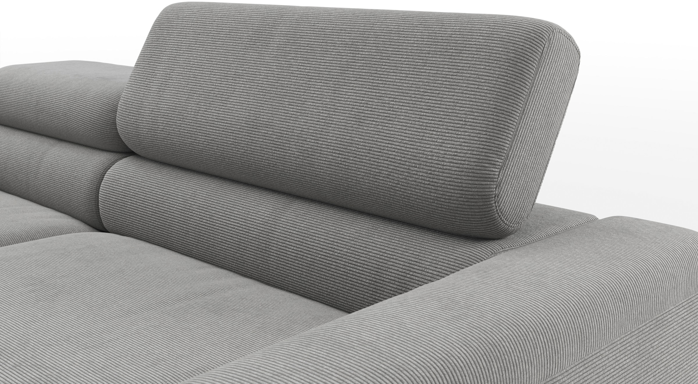 Home affaire Ecksofa »Ecksofa, L-Form,  incl. Kopfteilverstellung, Breite 223 cm« wahlweise elektrische Sitztiefenverstellung