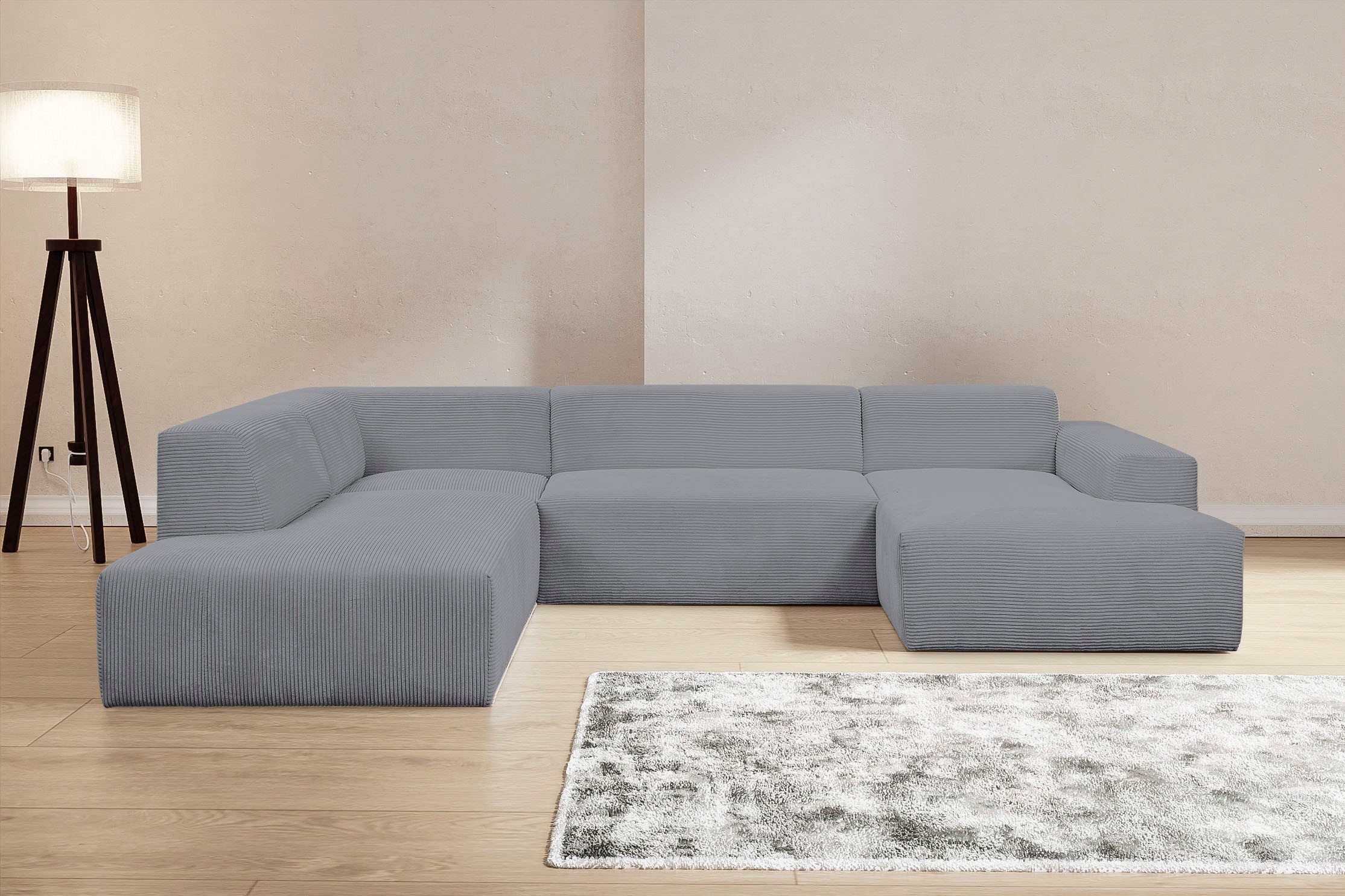 WERK2 Wohnlandschaft »Zeus viel Platz, Breite 330cm, modern und zeitlos, U- günstig online kaufen