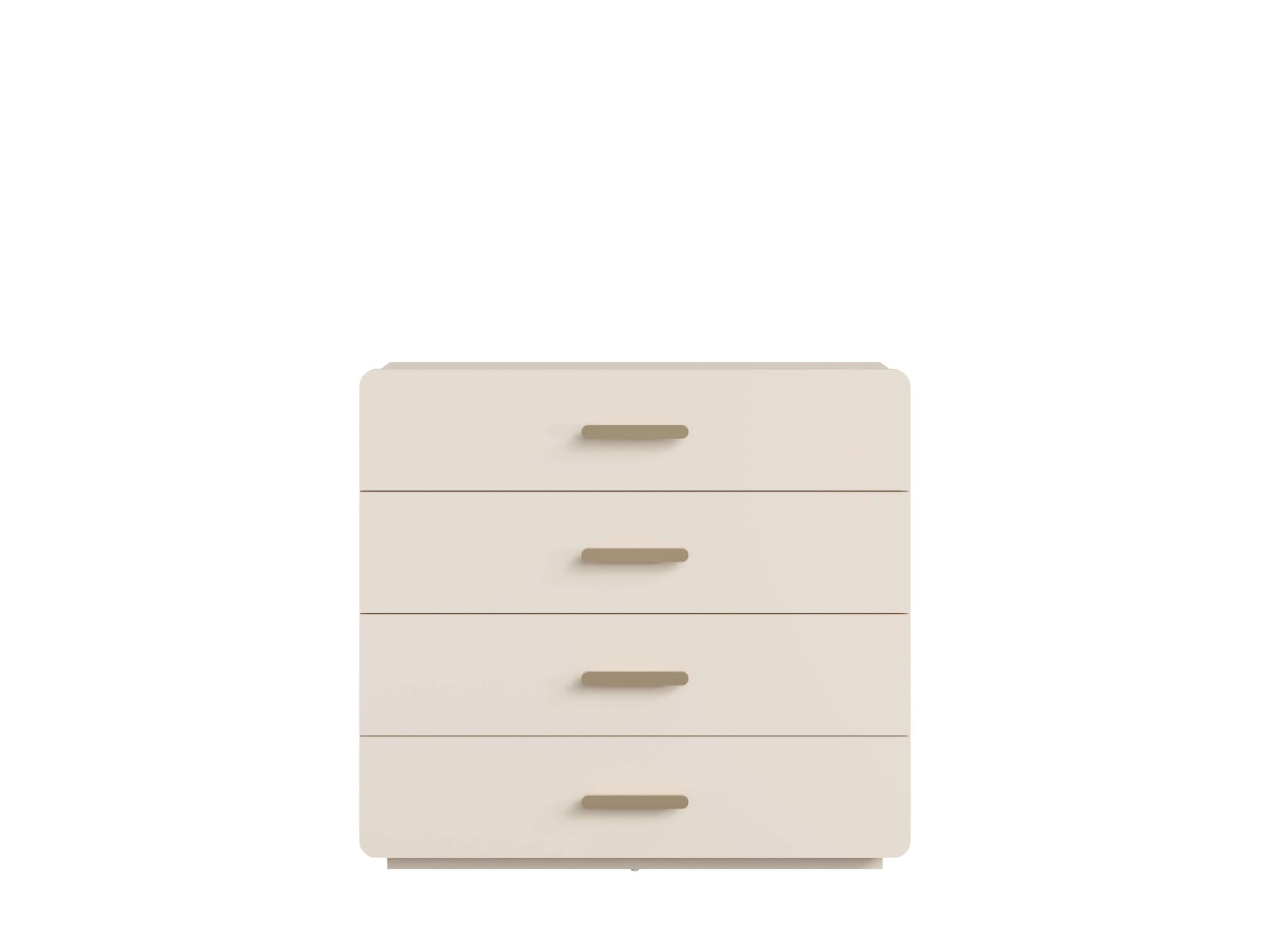 Home affaire Kommode »CLAREI Sideboard mit 4 Schubladen, Maße B/H/T: 100/92/44 cm«, Schubkastenkommode mit goldenen Kunststoffgriffe, viel Stauraum
