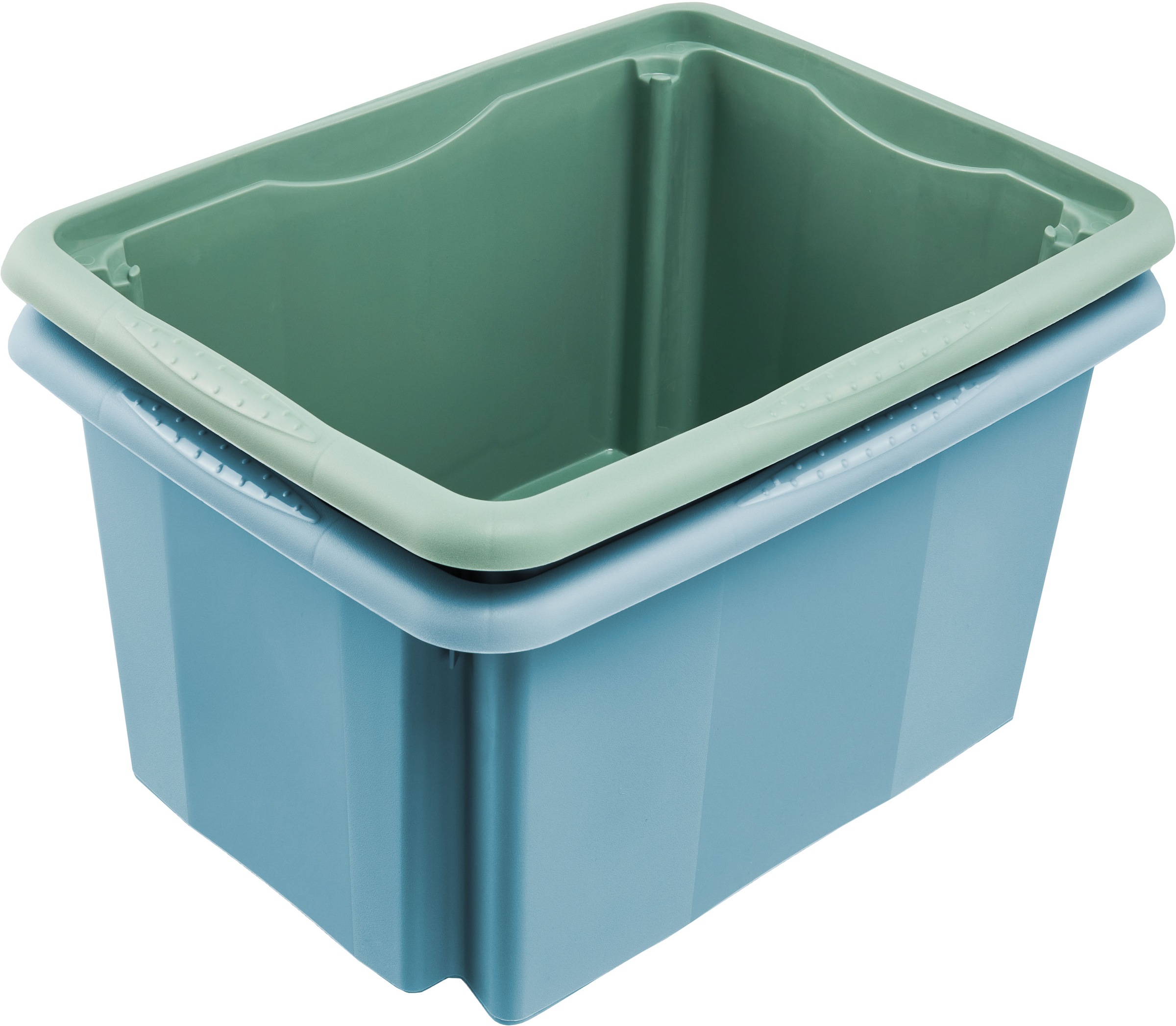 keeeper Aufbewahrungsbox »Emil, 3er Set, 15 L, 38 x 28,5 x 20,5 cm« ineinander und aufeinander stapelbar