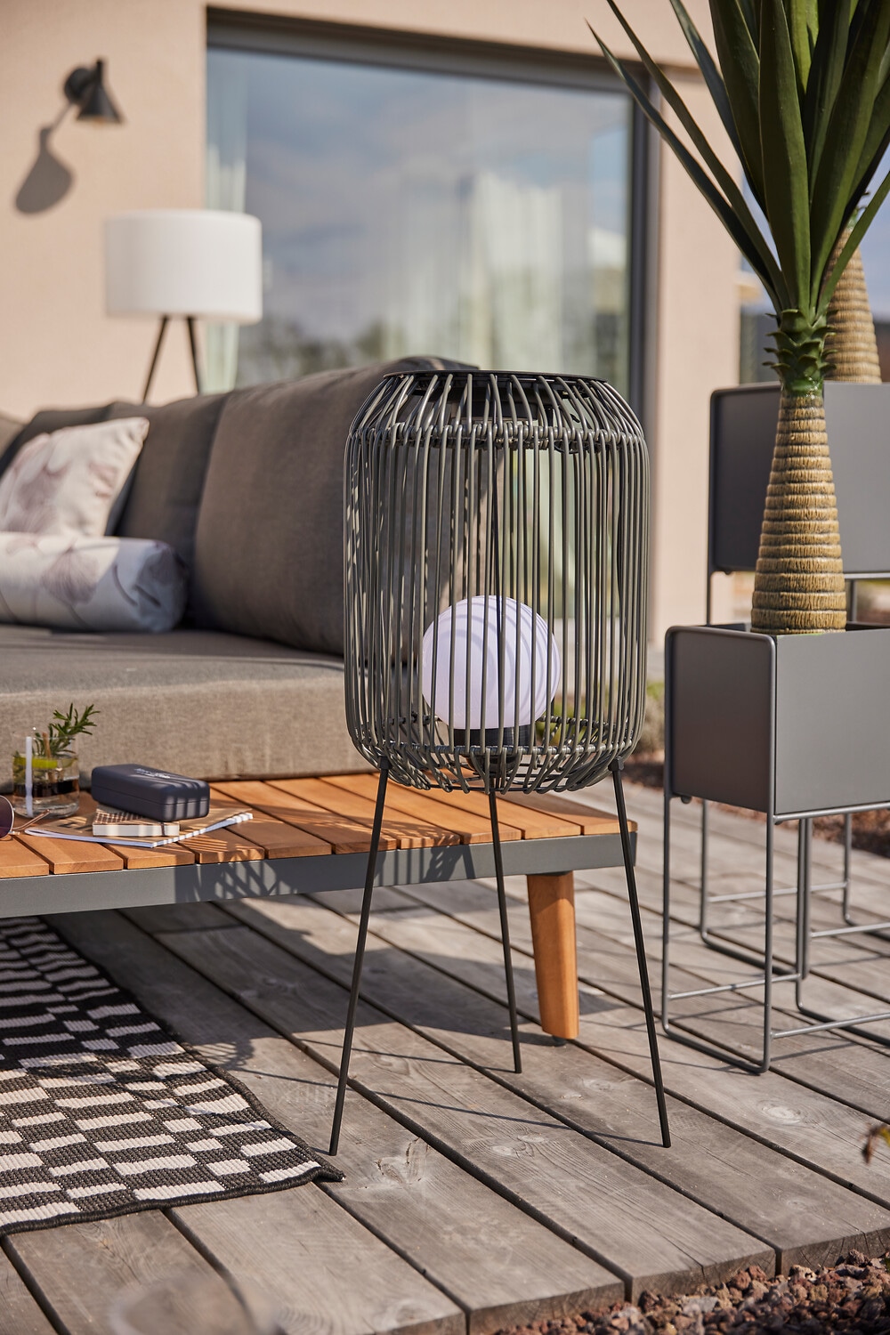 Pauleen LED Laterne »Sunshine Coziness« 1 Stk. Warmweiß Solarbetrieben, IP44