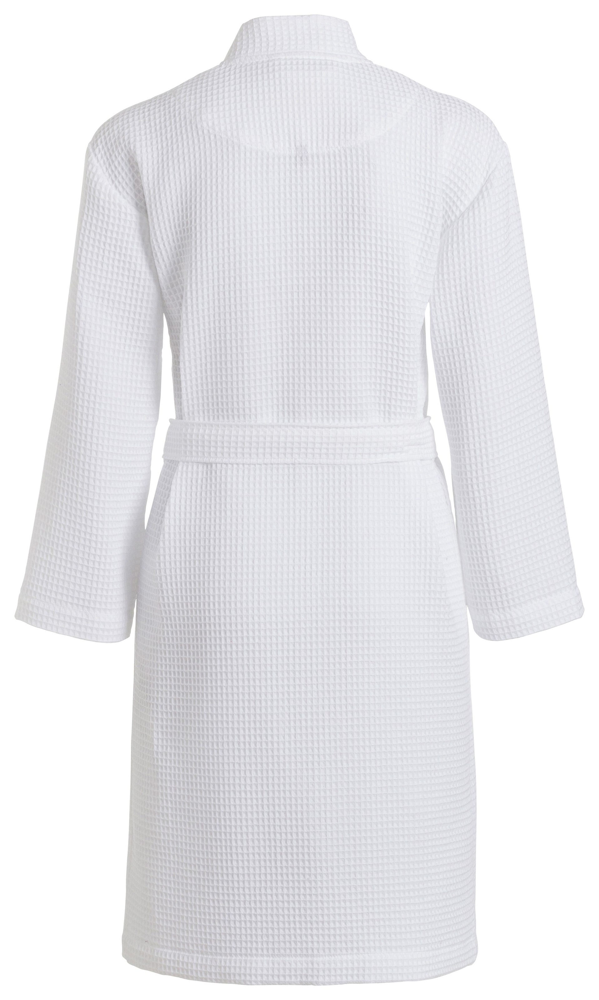 Vossen Unisex-Bademantel »Rom, ideal für Sauna & Spa, Hotelbademantel, Morgenmantel«, (1 St.), für Damen & Herren, Waffelpiqué-Struktur, in leichter Qualität