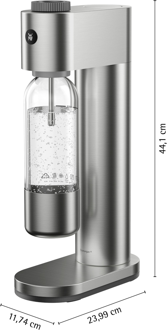 WMF Wassersprudler »Element One« 3 Sprudelgrade, vollautomatisches Sprudeln, Cromargan Edelstahlgehäuse