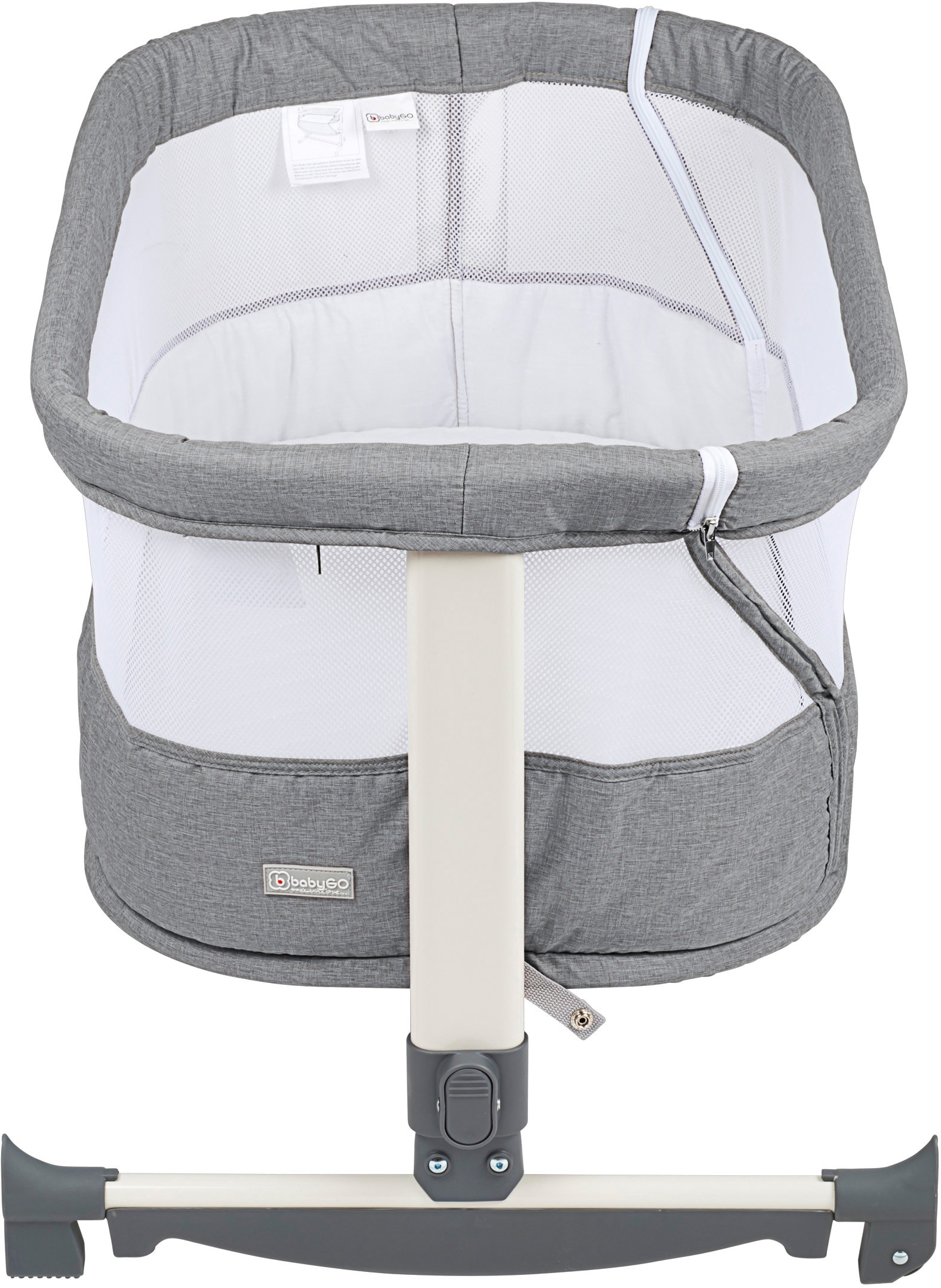 BabyGo Beistellbett »Vivaldi, grey«