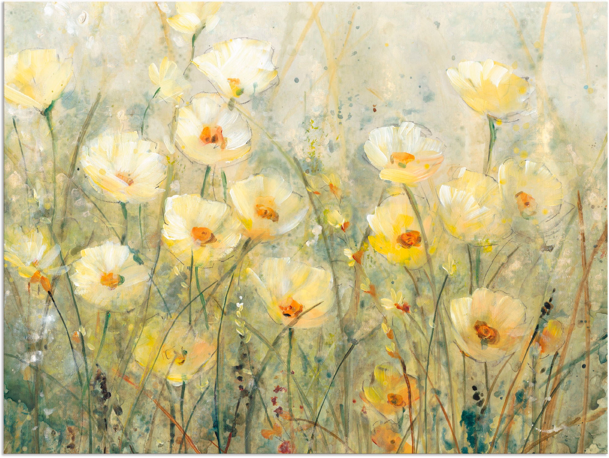 Artland Wandbild »Sommer in voller Blüte I«, Blumenwiese, (1 St.), als Alubild, Outdoorbild, Leinwandbild, Poster, Wandaufkleber