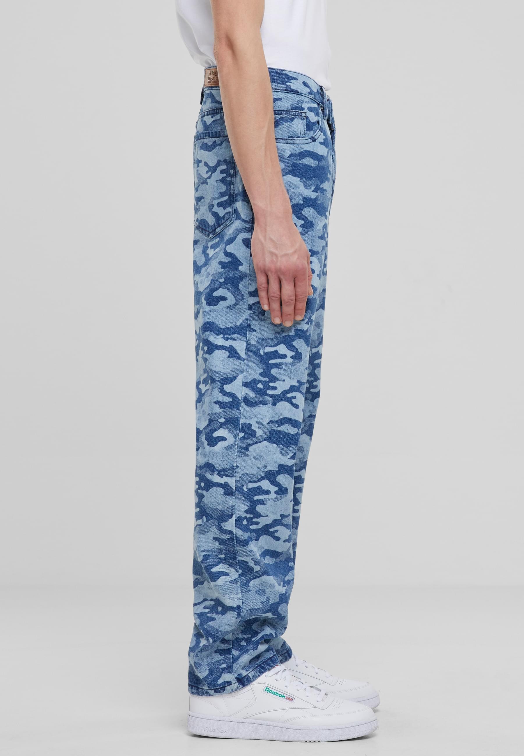 URBAN CLASSICS Cargohose »Urban Classics Laser Camo Printed Jeans«