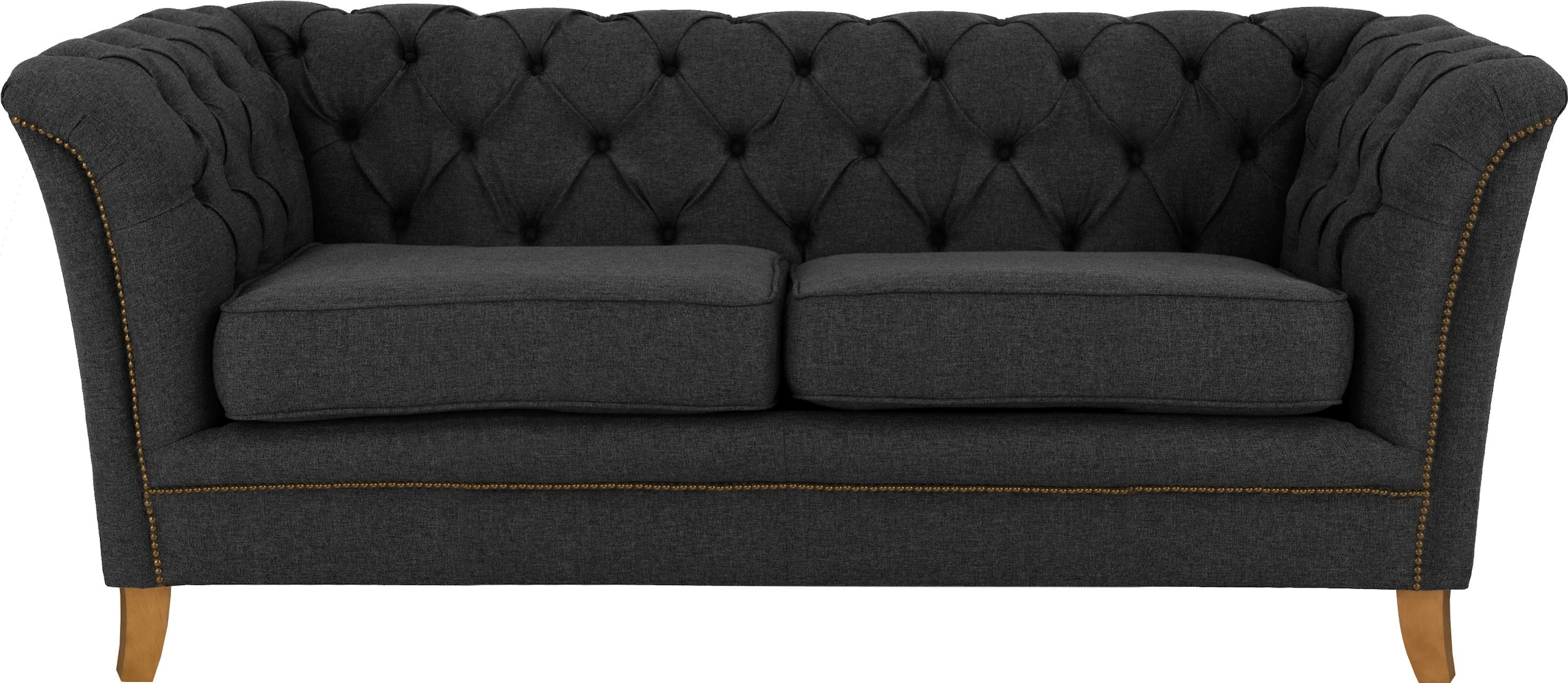 Home affaire 2-Sitzer »Newport« mit Knopfheftung im Rücken, Keder und feinen Armlehnen