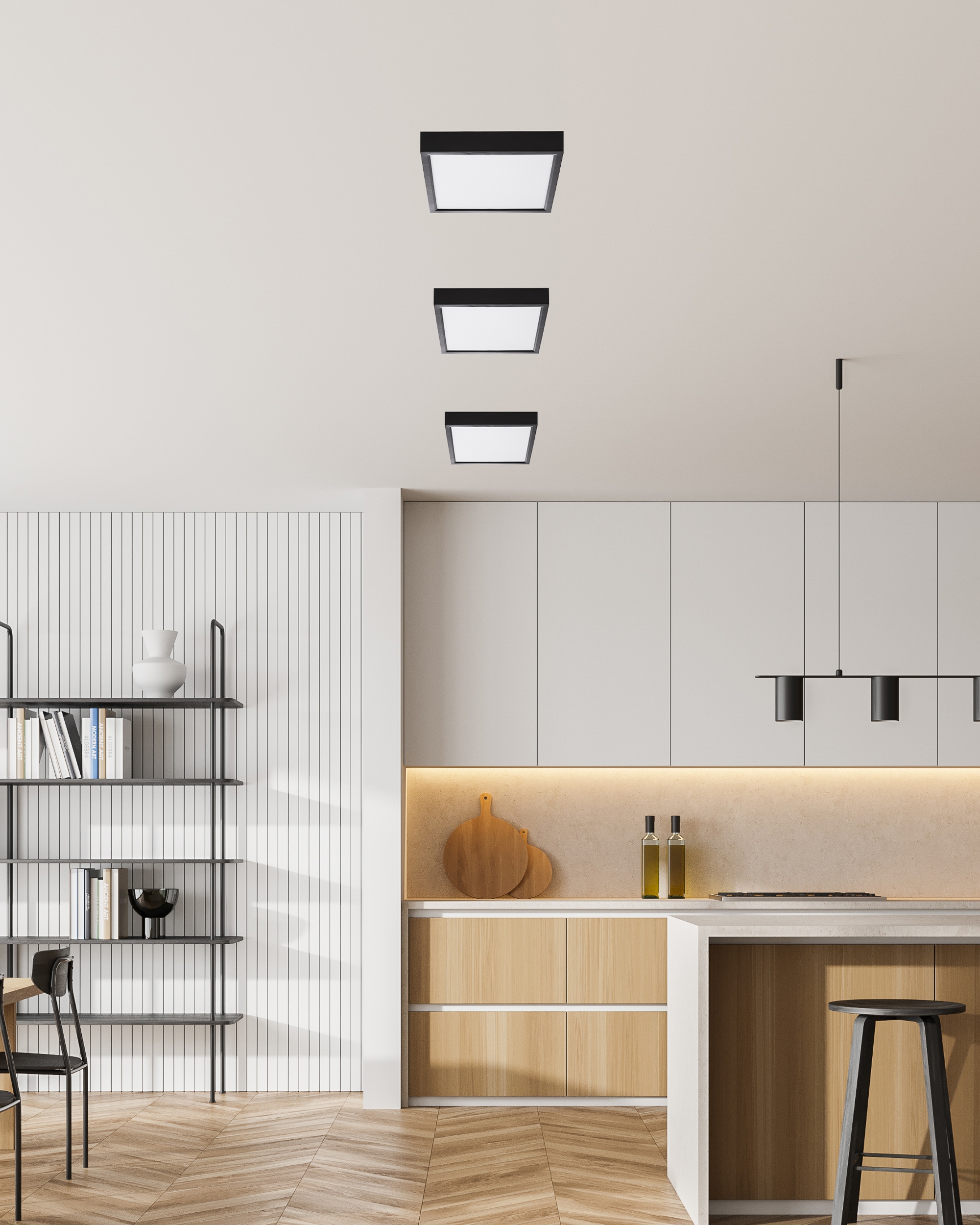 NOWA Deckenleuchte »PUCCY« LED-Modul 1 Stk. Warmweiß Deckenlampe Wohnzimmer-Leuchte Schlafzimmer-Leuchte Flur Küche