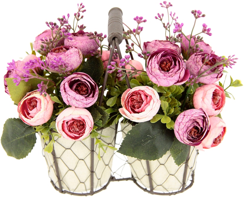 I.GE.A. Kunstblume »Real-Touch-Tulpen«, (1 St.), Vase aus Keramik auf  Rechnung bestellen
