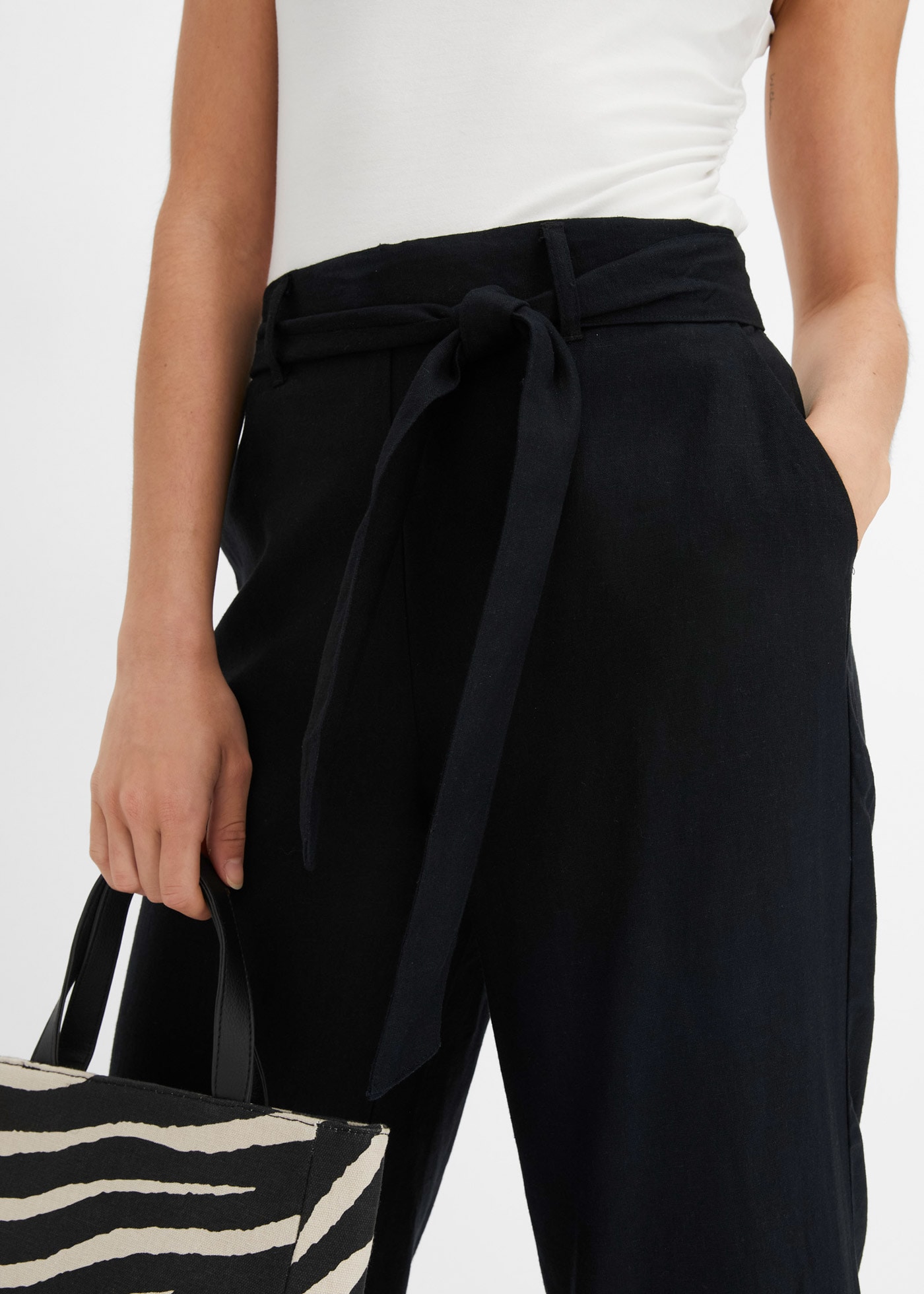 bonprix Culotte »Culotte aus luftigem Leinen-Mix«  Culotte aus luftigem Leinen-Mix