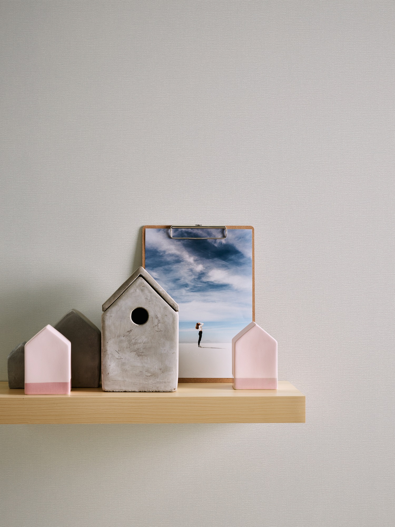 A.S. Création Vliestapete »Casual Living einfarbige Tapete Unitapete Leinenoptik Landhaus«, matt, Vliestapete einfarbig für Schlafzimmer Küche Wohnzimmer Uni Design