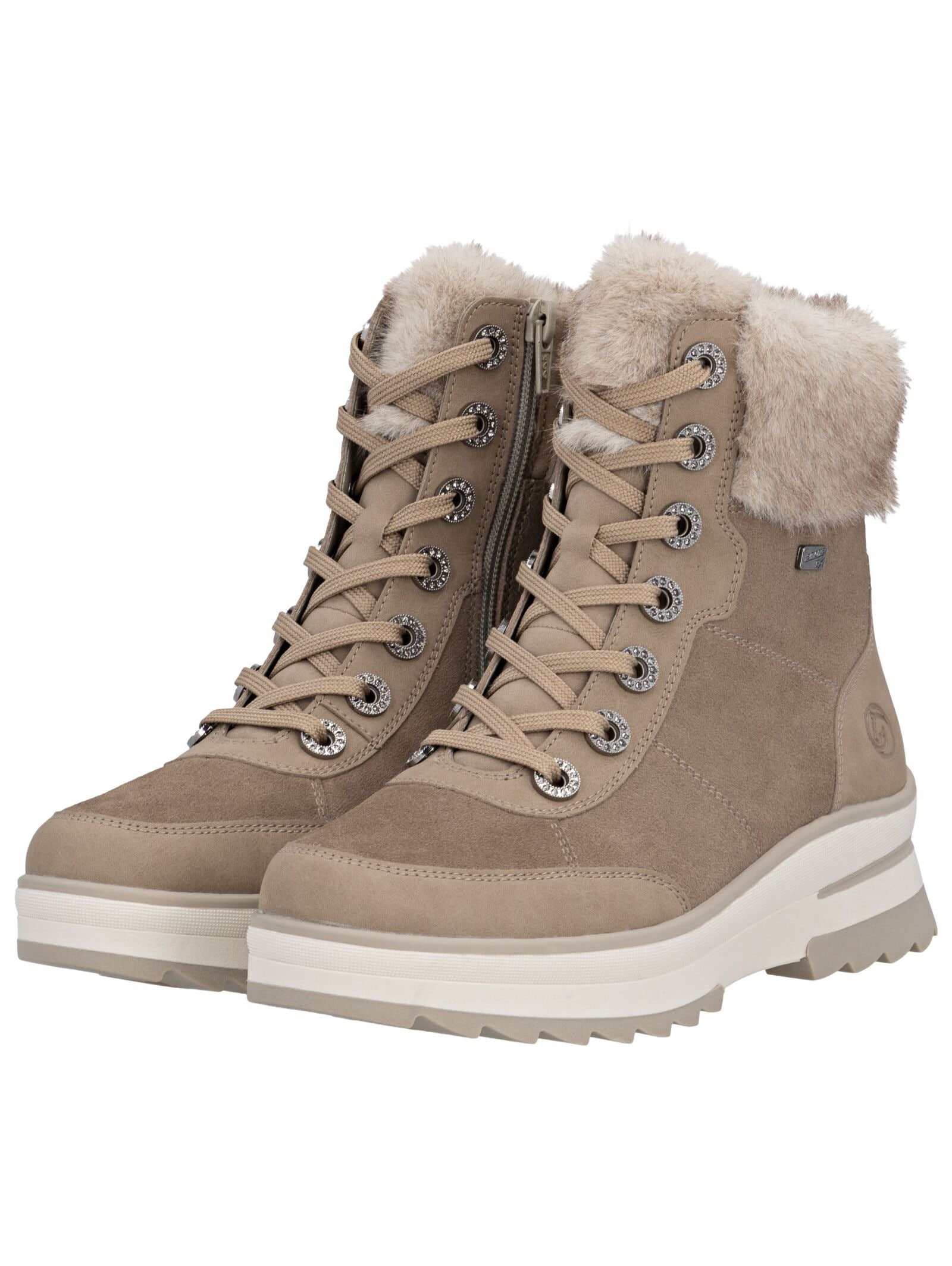 Remonte Schnürstiefelette »Remonte Stiefelette Veloursleder/Textil«