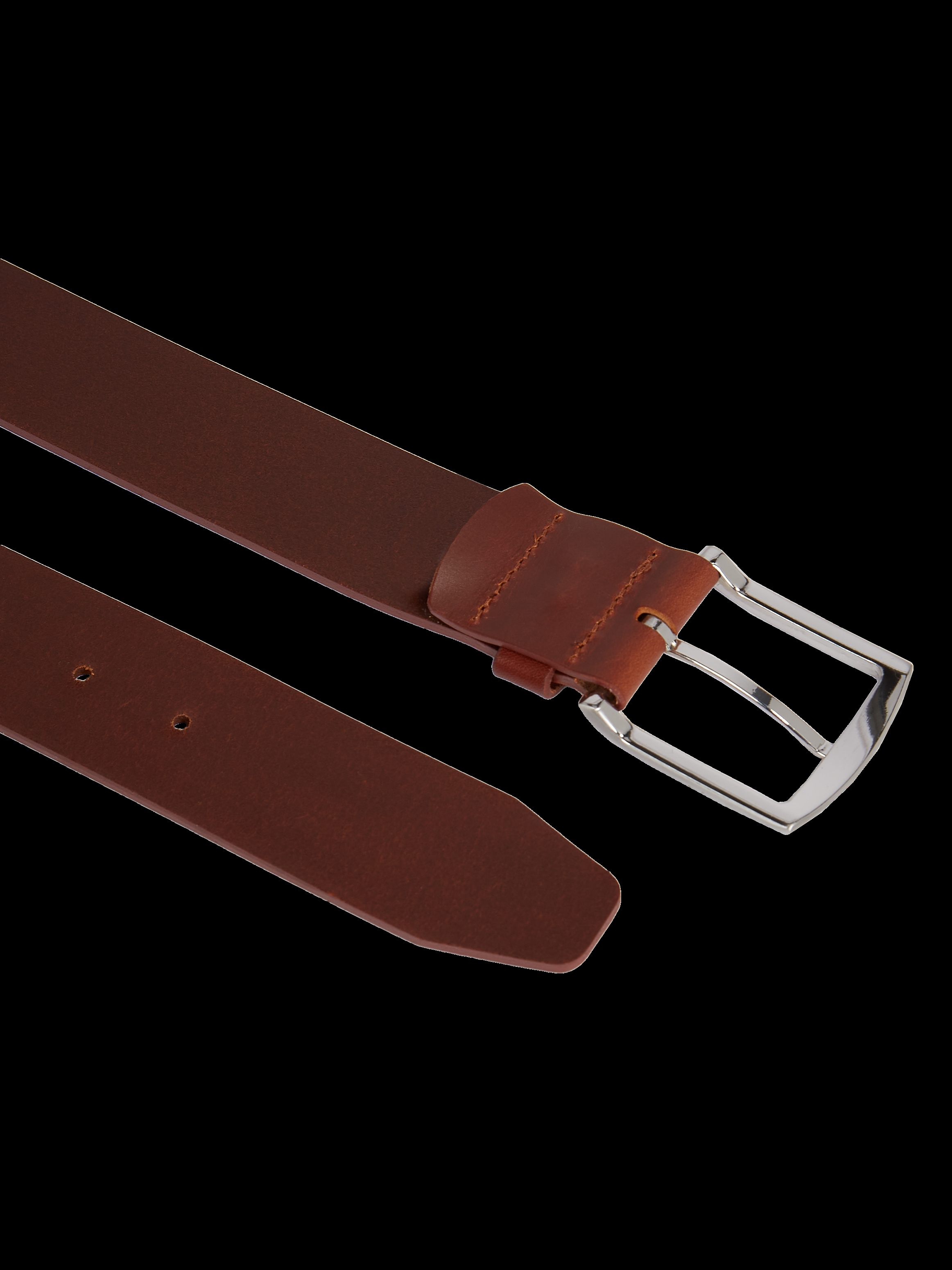 Tommy Hilfiger Ledergürtel »New Denton 4 cm«, NEW DENTON BELT mit Flag-Logoschlaufe
