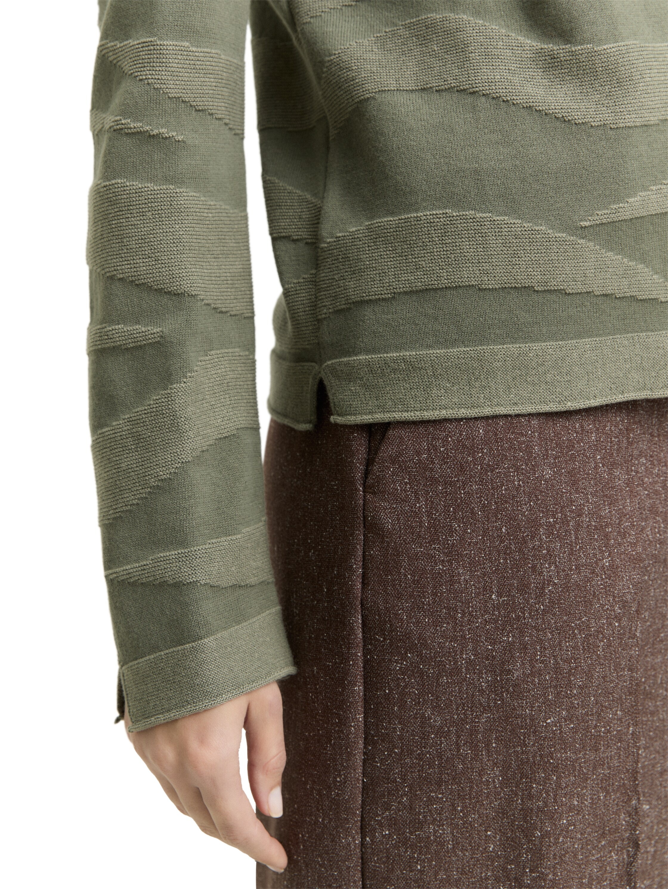 TOM TAILOR Strickpullover mit Struktur Muster