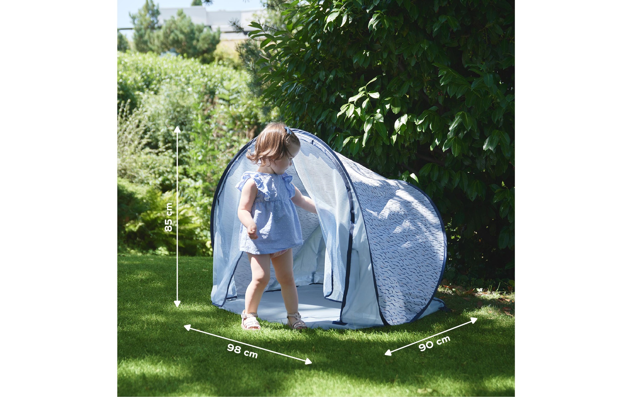 BABYMOOV Baby-Reisebett »Blue Waves Hellblau«