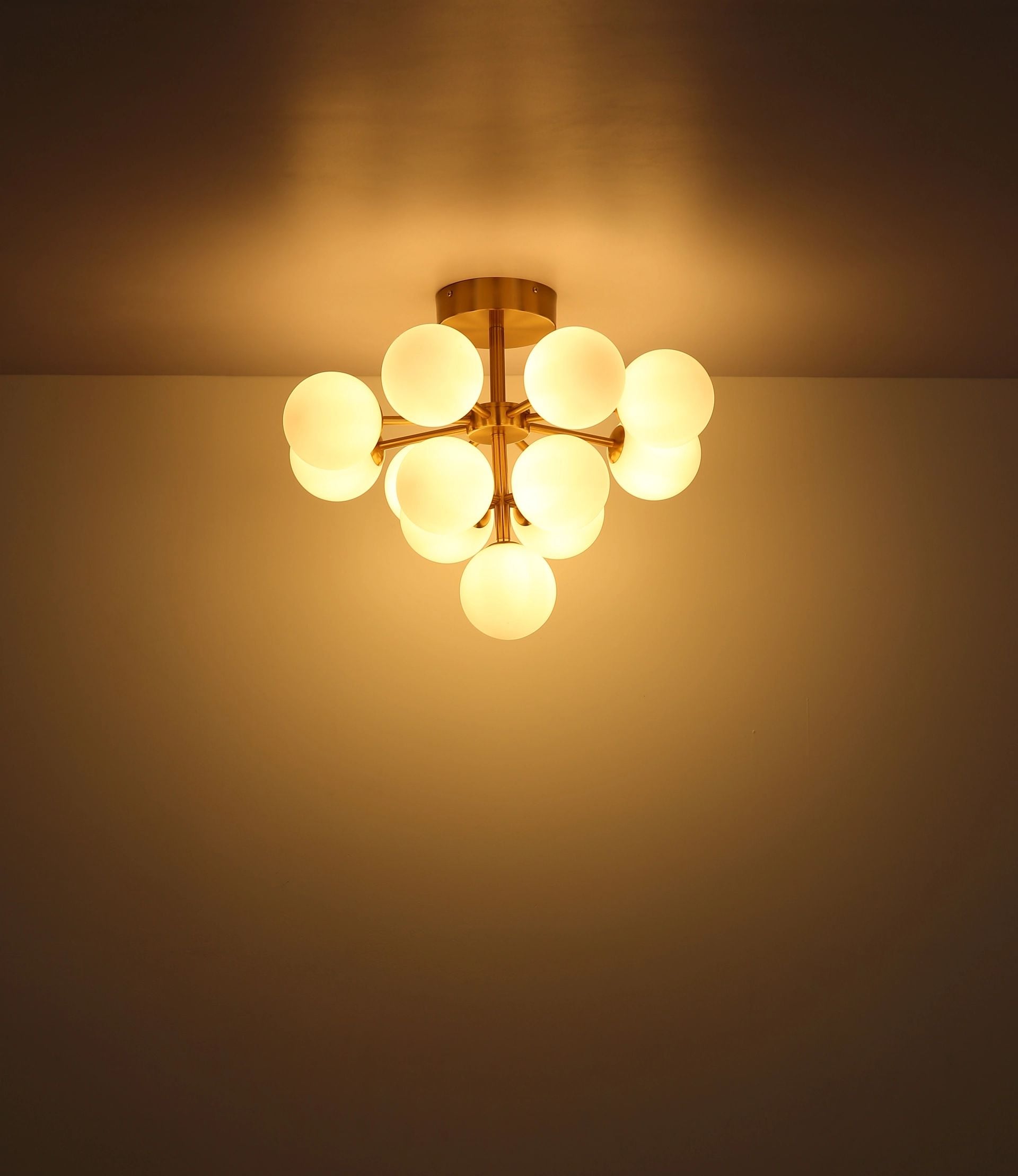 GLOBO LIGHTING LED-Hängeleuchte »GRAPPY«, 13 flammig, Leuchtmittel G9 | ohne Leuchtmittel, rauchfarbene Glaskugeln