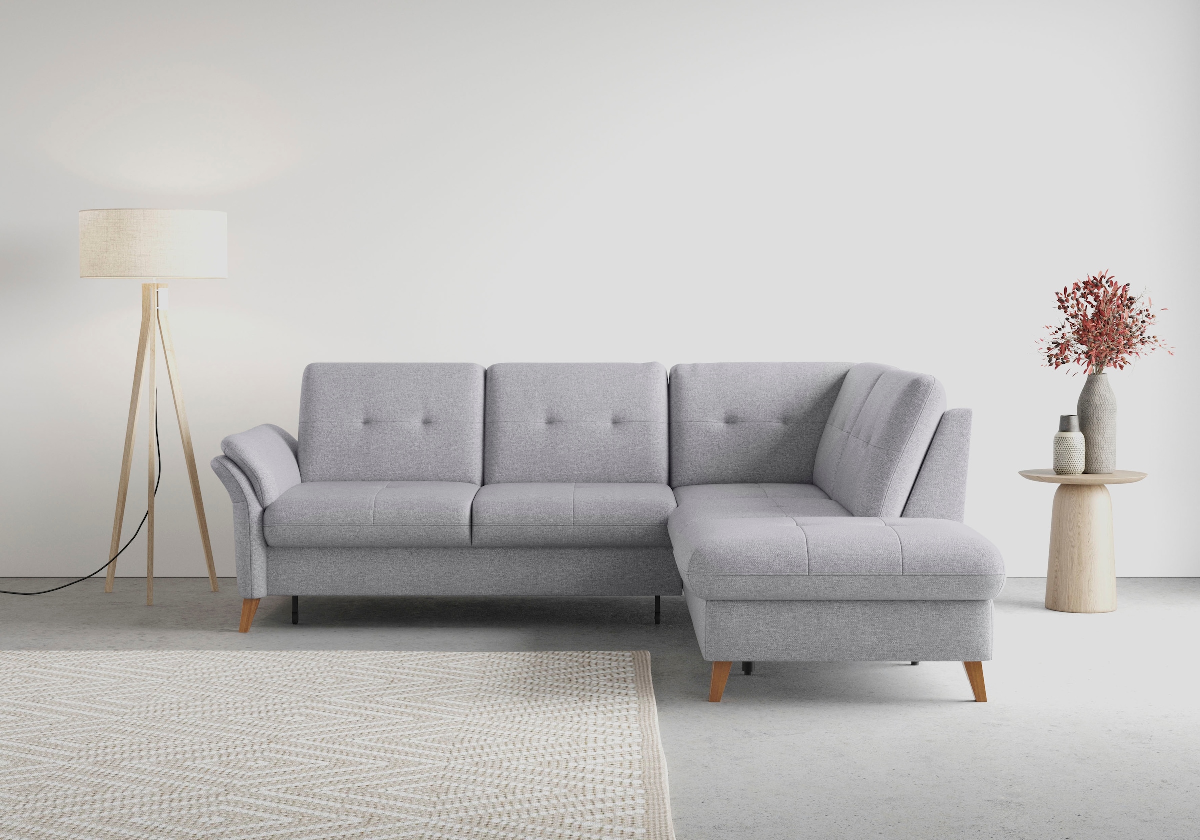 sit&more Ecksofa »Göteborg«, inkl. Sitztiefenverstellung, wahlweise mit Bet günstig online kaufen