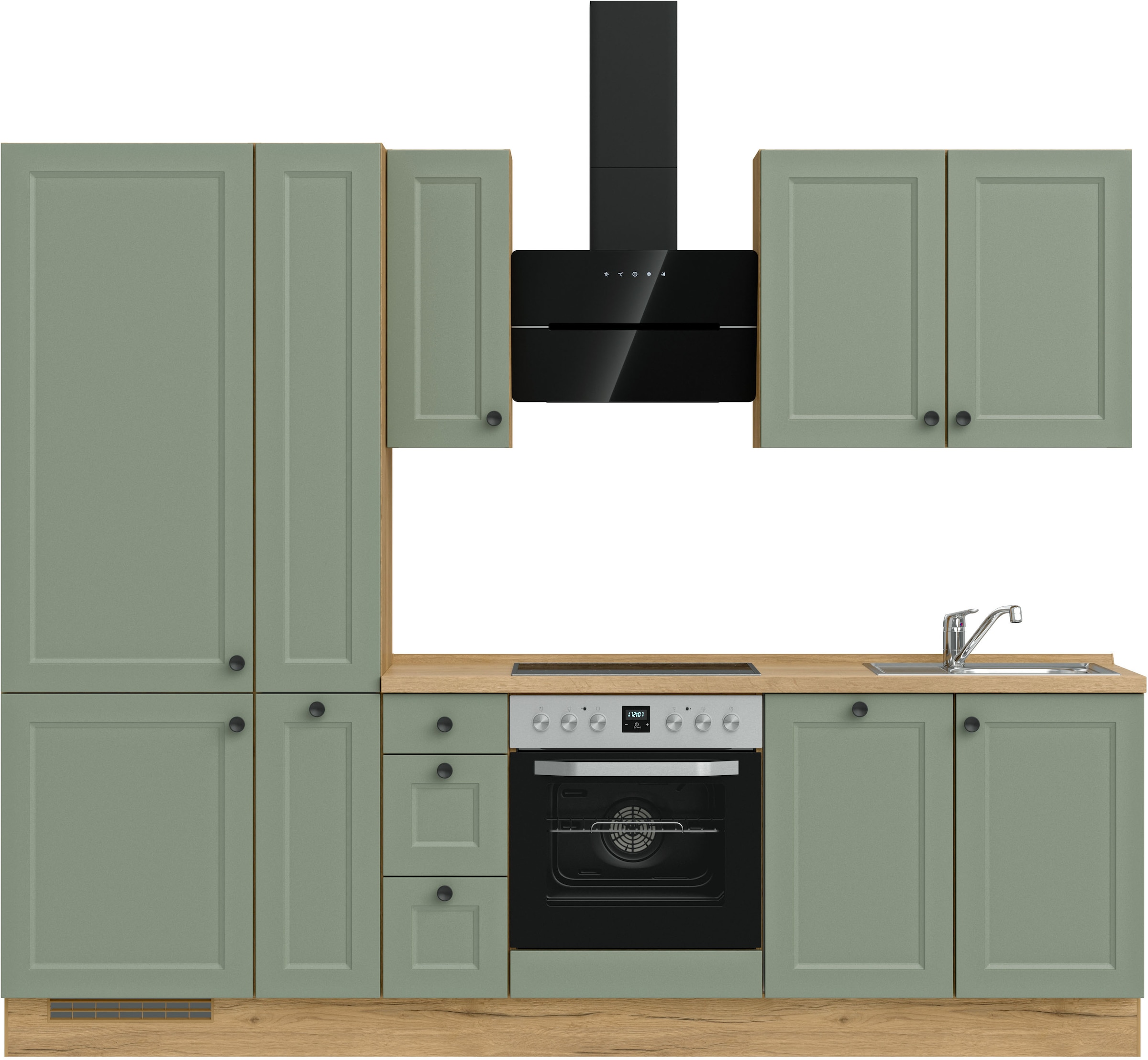 nobilia® Küchenzeile »"Cascada II"«, vormontiert, Breite 270 cm, Ausrichtun günstig online kaufen