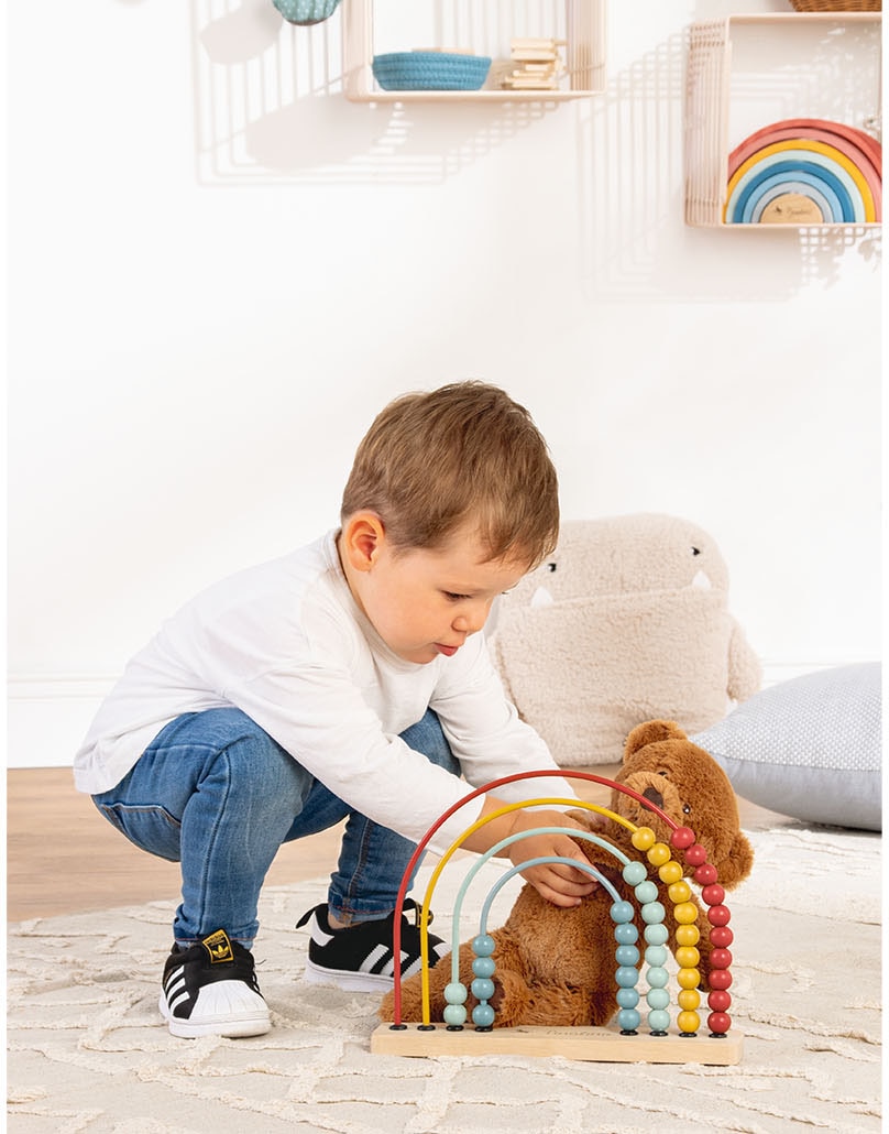 Pinolino® Lernspielzeug »Abakus-Regenbogen - Ruby«, aus Holz; FSC®- schützt Wald - weltweit