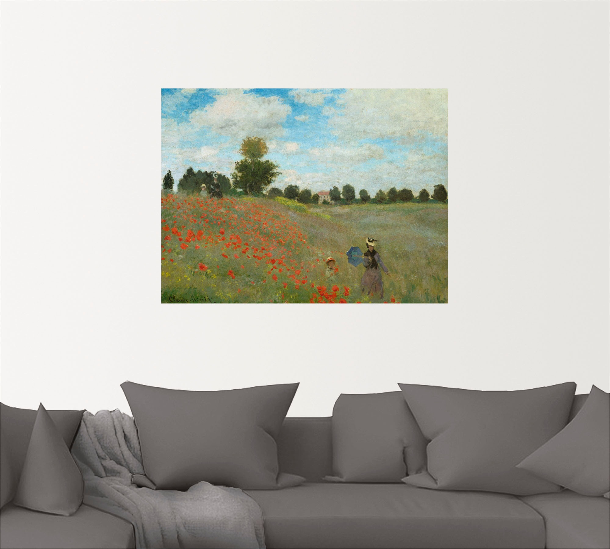 Artland Wandbild »Mohnfeld bei Argenteuil. 1873«, Blumen, (1 St.), als Leinwandbild, Poster, Wandaufkleber in verschied. Größen
