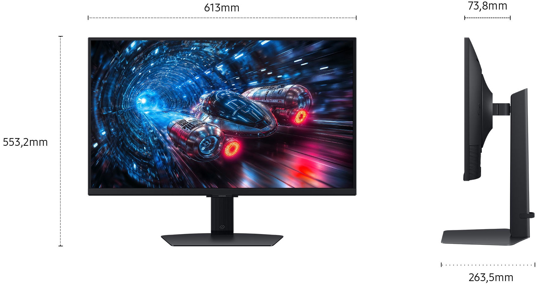 Samsung LED-Monitor »G70F« 68 cm/27 ″  4096 x 2160 px 1 Reaktionszeit 360 Hz