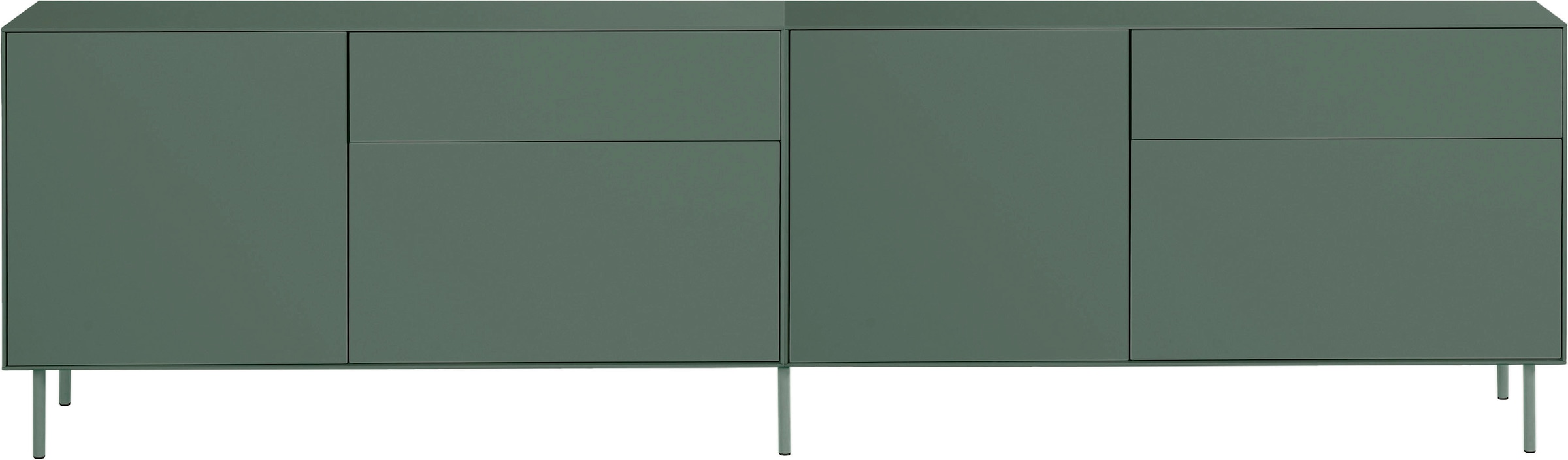LeGer Home by Lena Gercke Lowboard »Essentials«, (2 St.), Breite: 254cm, MDF lackiert, Push-to-open-Funktion