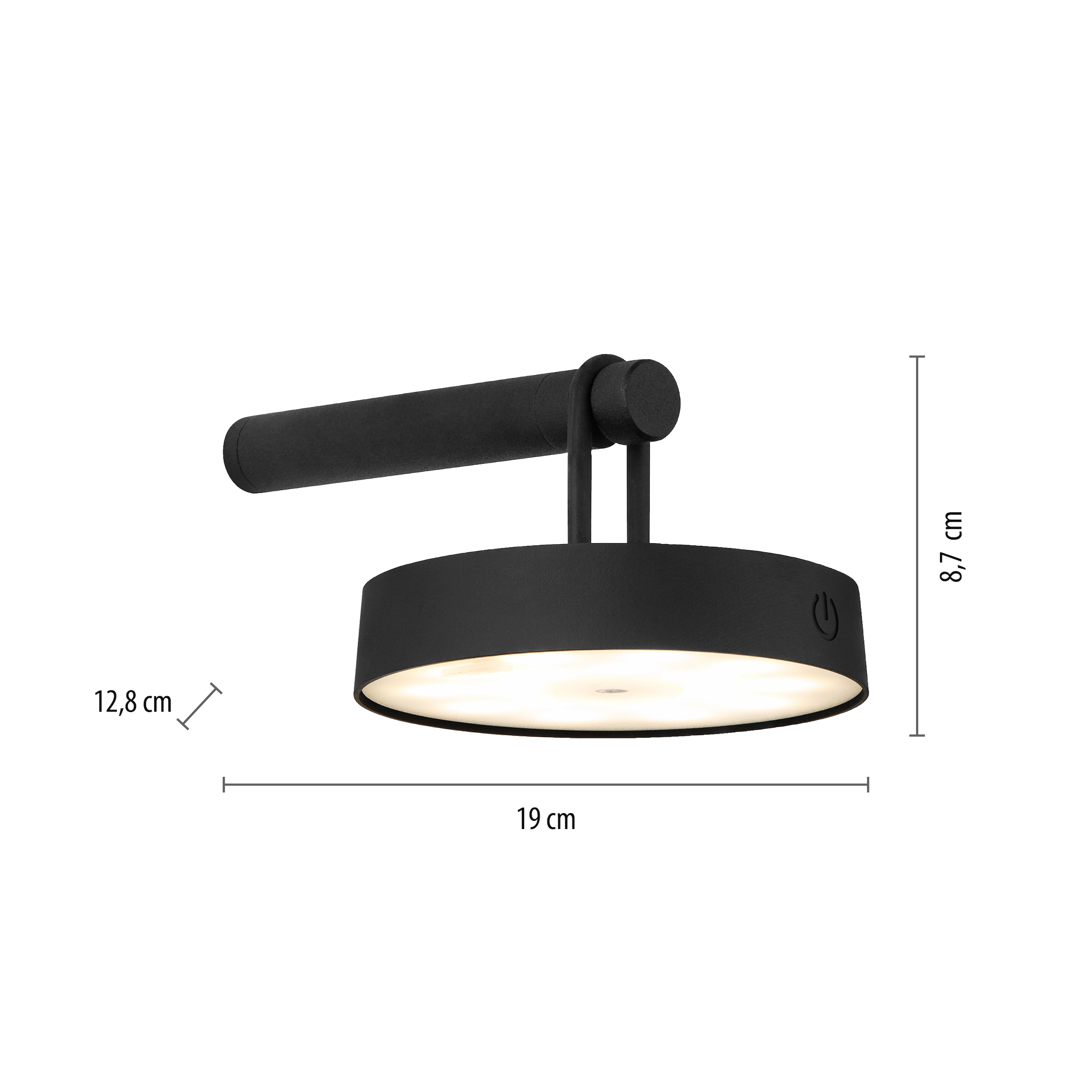 JUST LIGHT Wandleuchte »ARMA«, 1 flammig, Leuchtmittel LED-Modul | LED fest integriert, Akkuleuchte
