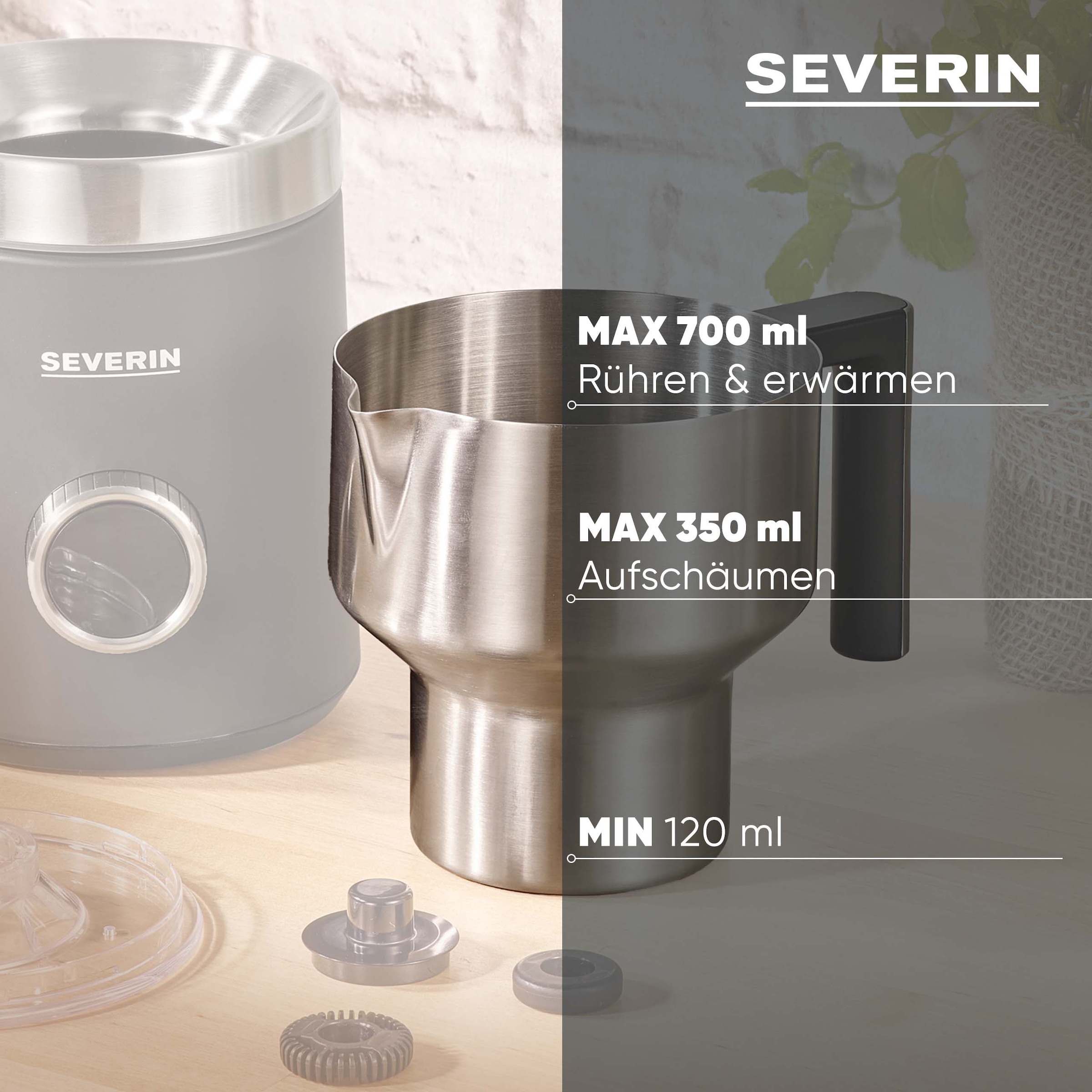 Severin Milchaufschäumer »SM 3587 Spuma 700 Plus« 500 W Induktion 13 Programme, komfortable Bedienung, stilvoller 360° LED-Lichtring