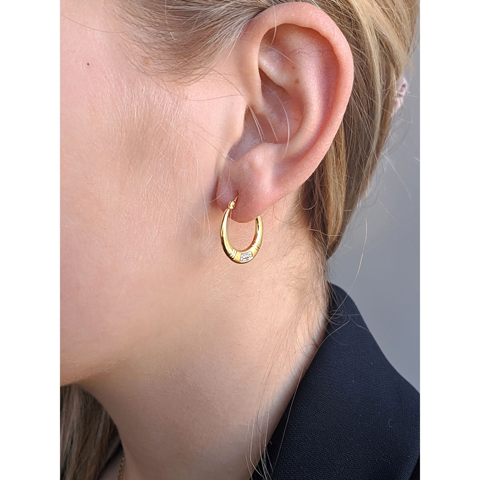 goldmaid Paar Creolen »375 Gelbgold Glänzend 19mm«