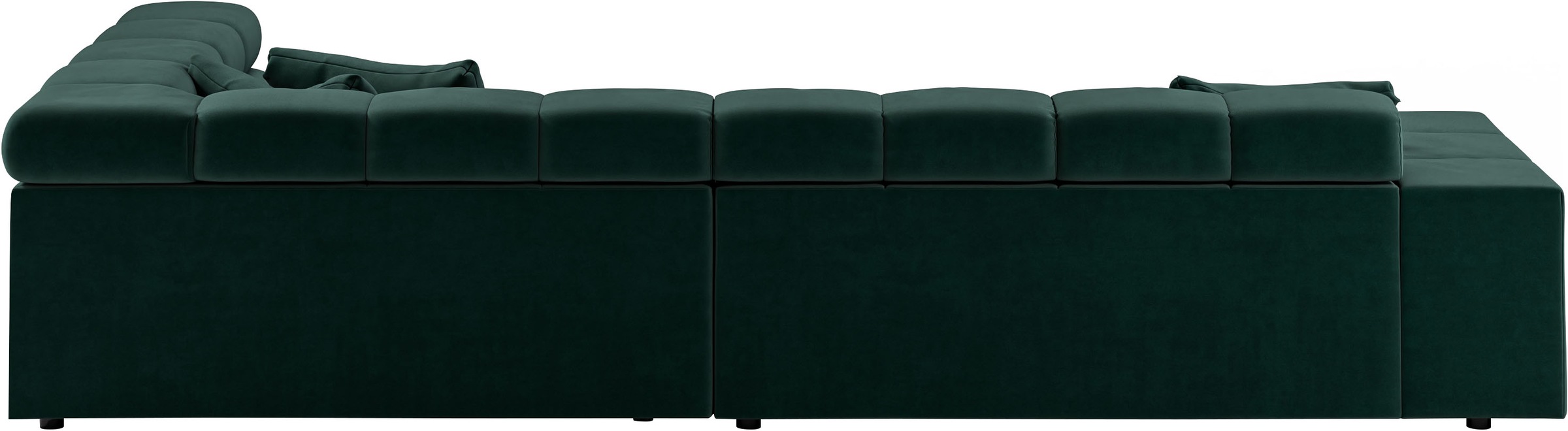 INOSIGN Ecksofa »Ancona incl. Kopfteilverstellung, OTTOs Choice, Breite 319cm, L-Form«, wahlweise motorische Sitztiefenverstellung, auch in Cord + Easy Care
