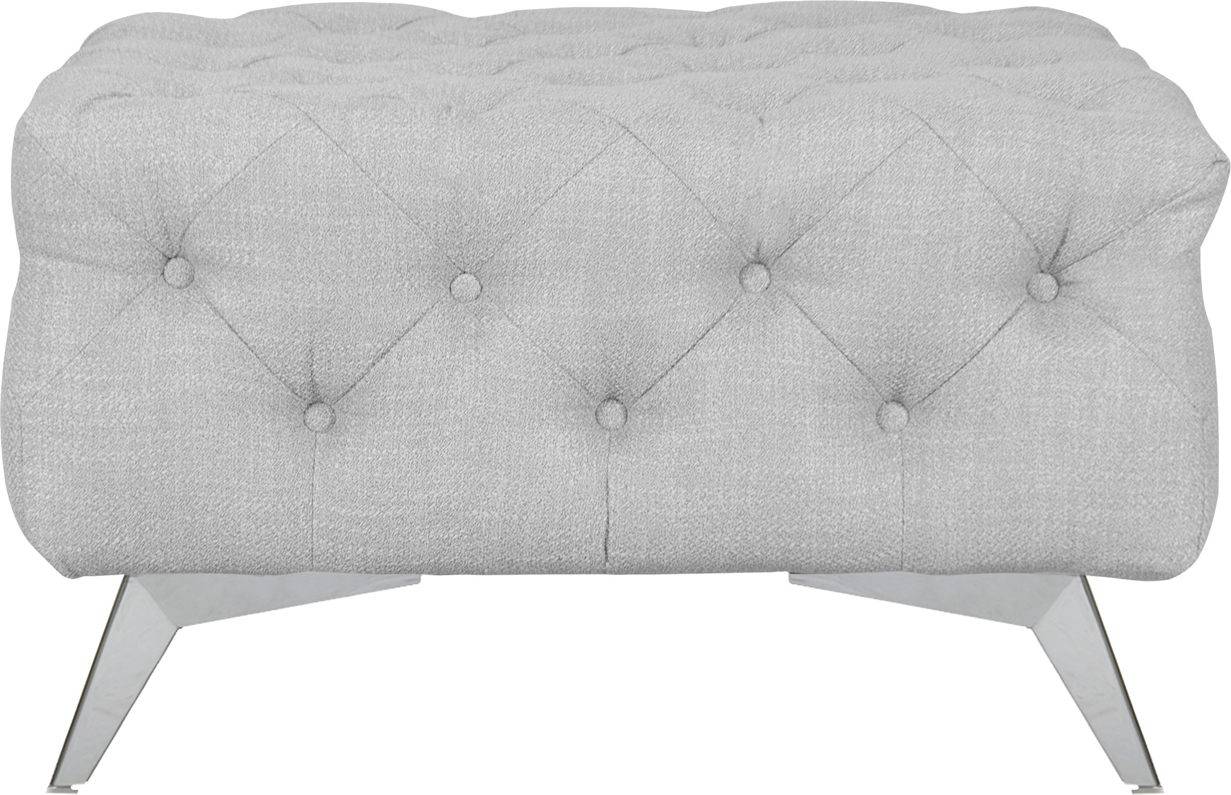 Leonique Polsterhocker »Glynis«, aufwändige Knopfheftung, moderne Chesterfield Optik, Fußfarbe wählbar