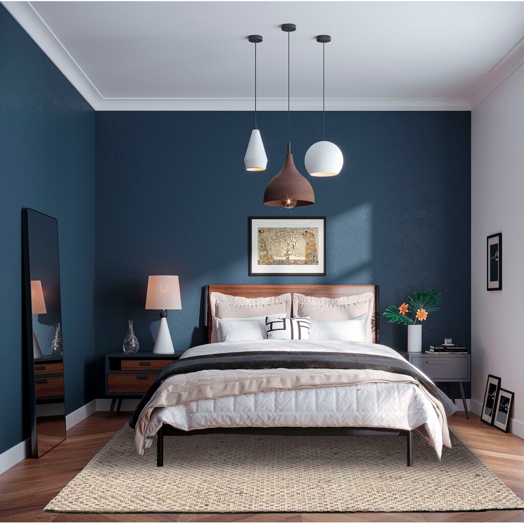 THEKO Wollteppich »Tauern«, rechteckig, 10 mm Höhe, Handweb Teppich, reine Wolle, handgewebt, ideal im Wohnzimmer & Schlafzimmer