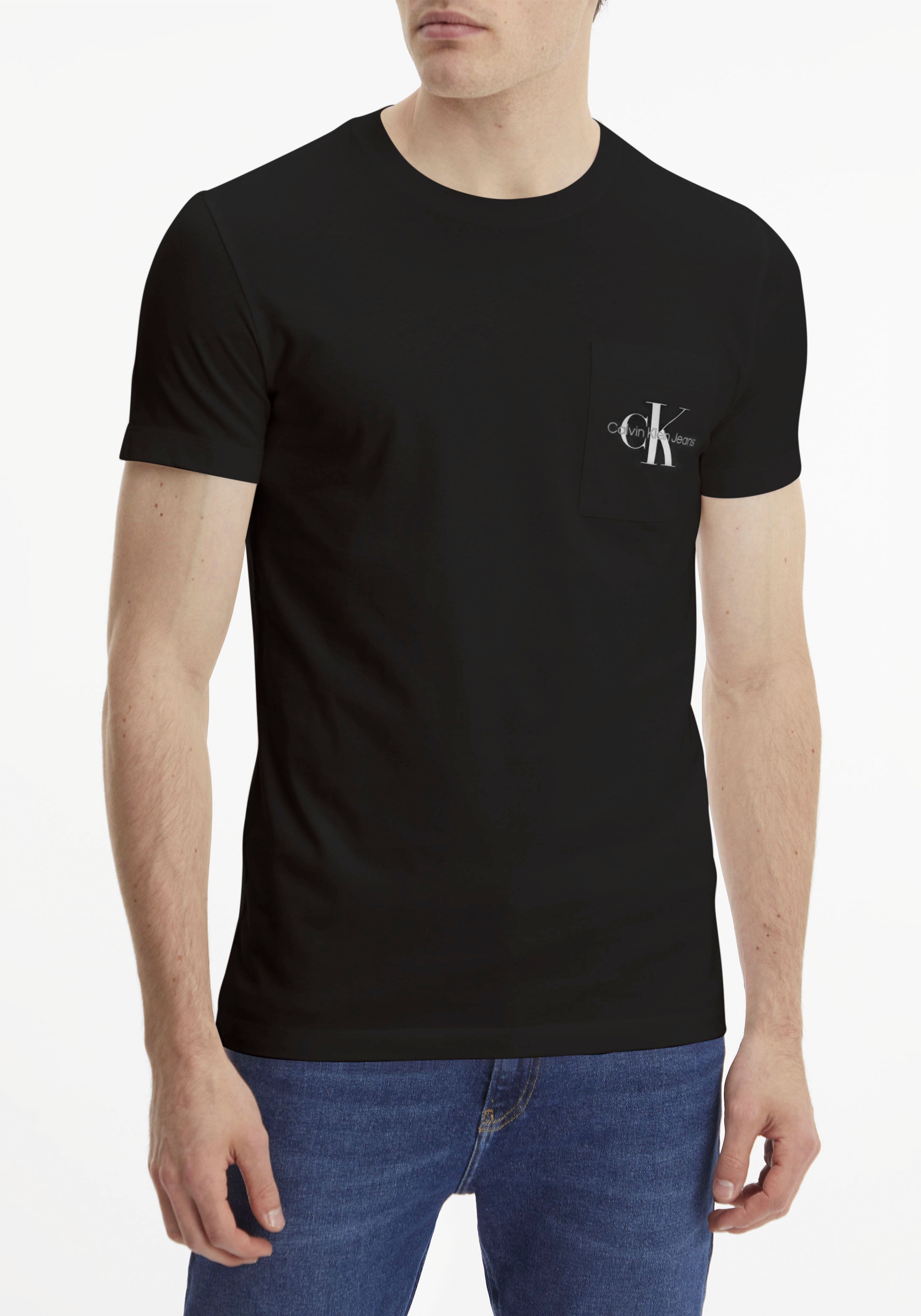 Calvin Klein Jeans T-Shirt »CORE MONOGRAM POCKET SLIM TEE«, mit Brusttasche