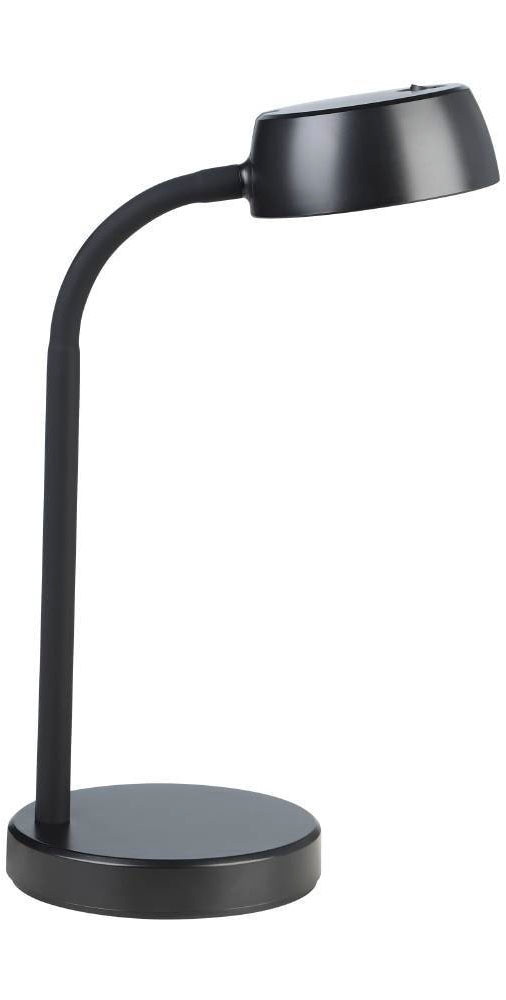 EGLO Tischleuchte »CABALES«, 1 flammig, Leuchtmittel LED-Modul | LED wechselbar, Tischleuchte aus Kunststoff in Schwarz, Tischlampe mit Wipp-Schalter