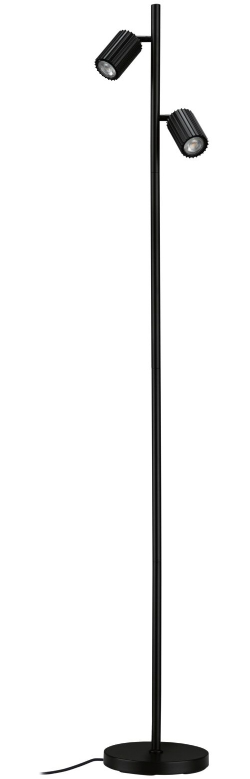 Paulmann Stehlampe »Lirena max 2x7W GU10 Schwarz  230V Metall« GU10 2 Stk. markante Lamellenstruktur