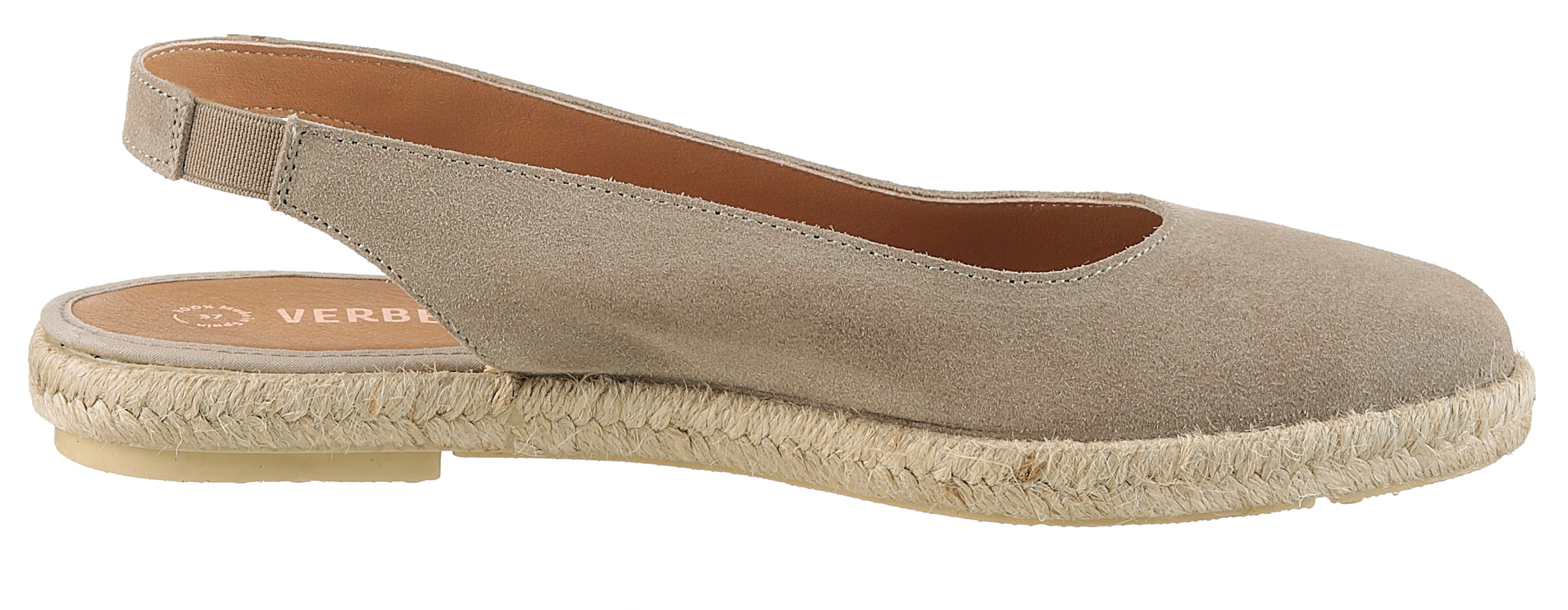 VERBENAS Slingsandale »Kiara Serraje«, Sommerschuh, Sling, Urlaubschuh mit Juterahmen