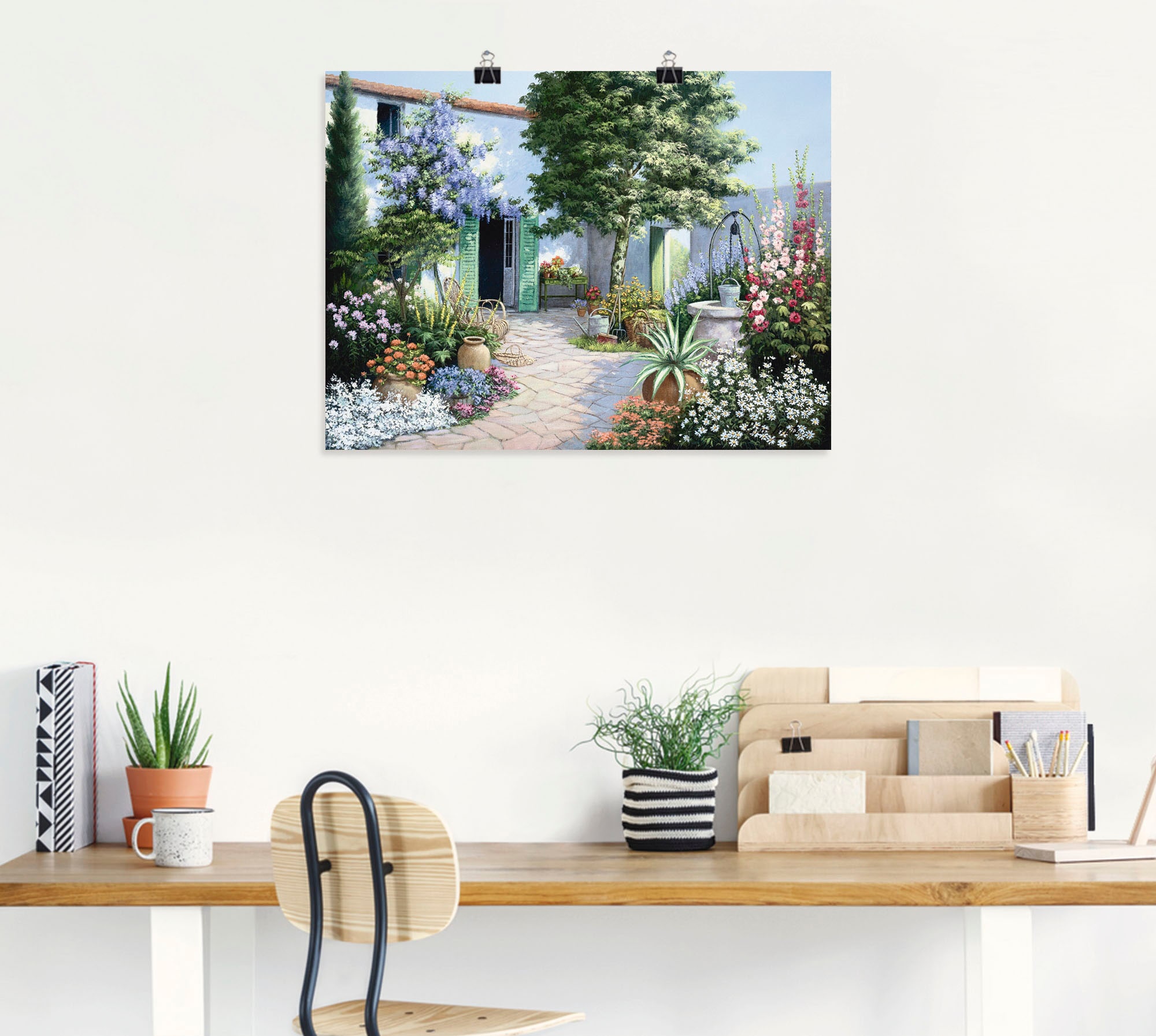 Artland Wandbild »Ein kleines Paradies« Garten 1 Stk. tlg. als Leinwandbild, Poster in verschied. Größen